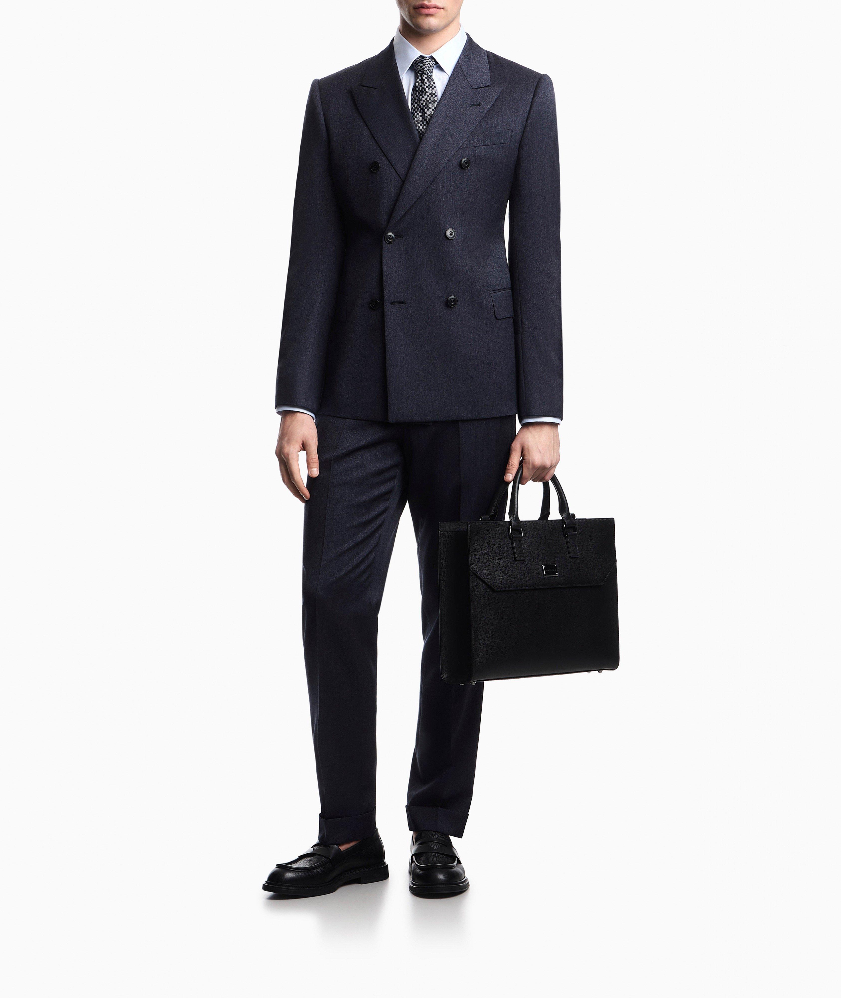 3562 EMPORIO ARMANIスーツ Emporio Armani ASV Textured Lyocell-Cotton Shirt | Dress Shirts