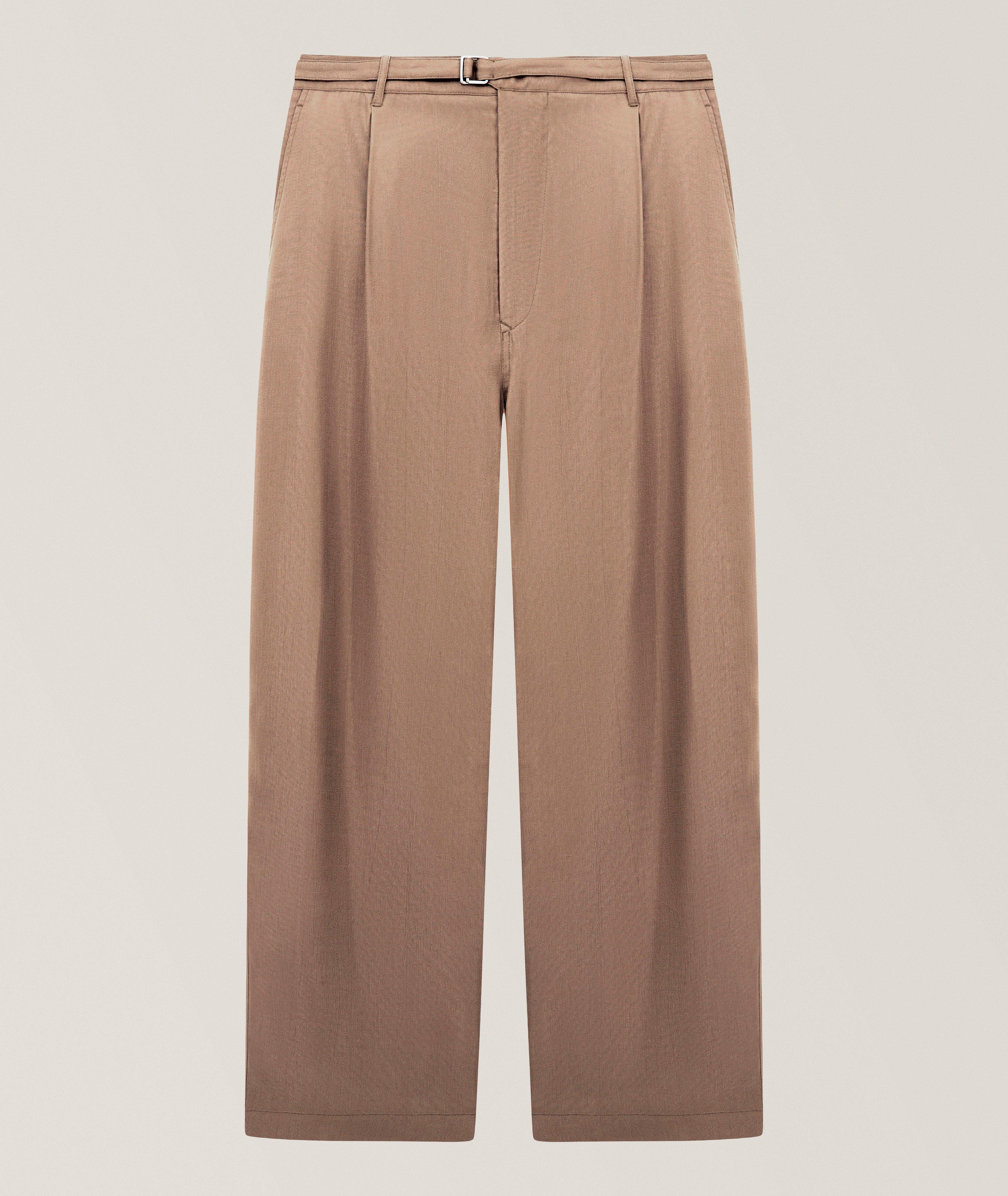 ASV Cupro Wide-Leg Pleated Dress Pants image 0
