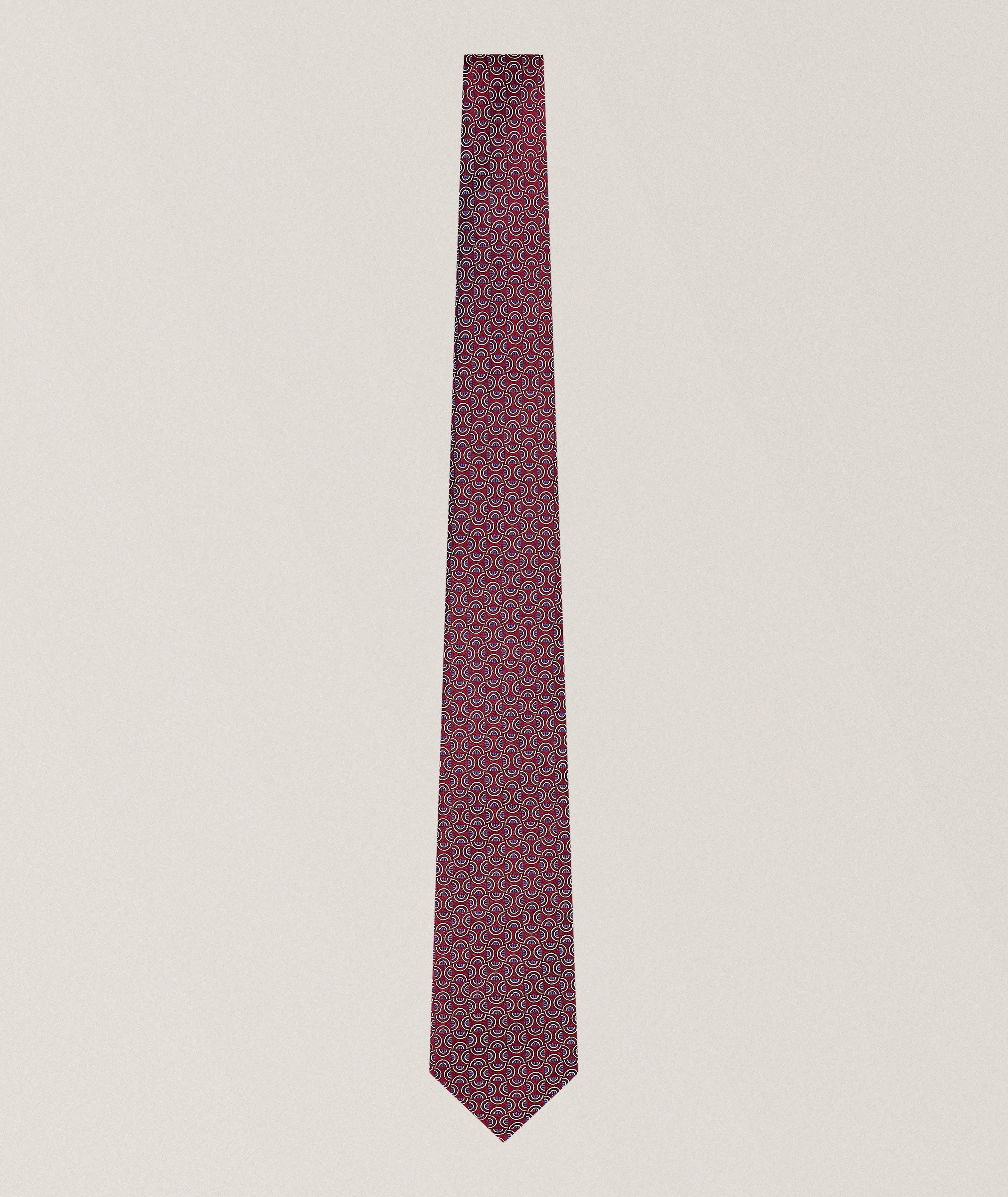 Textured Jacquard Silk Tie image 0