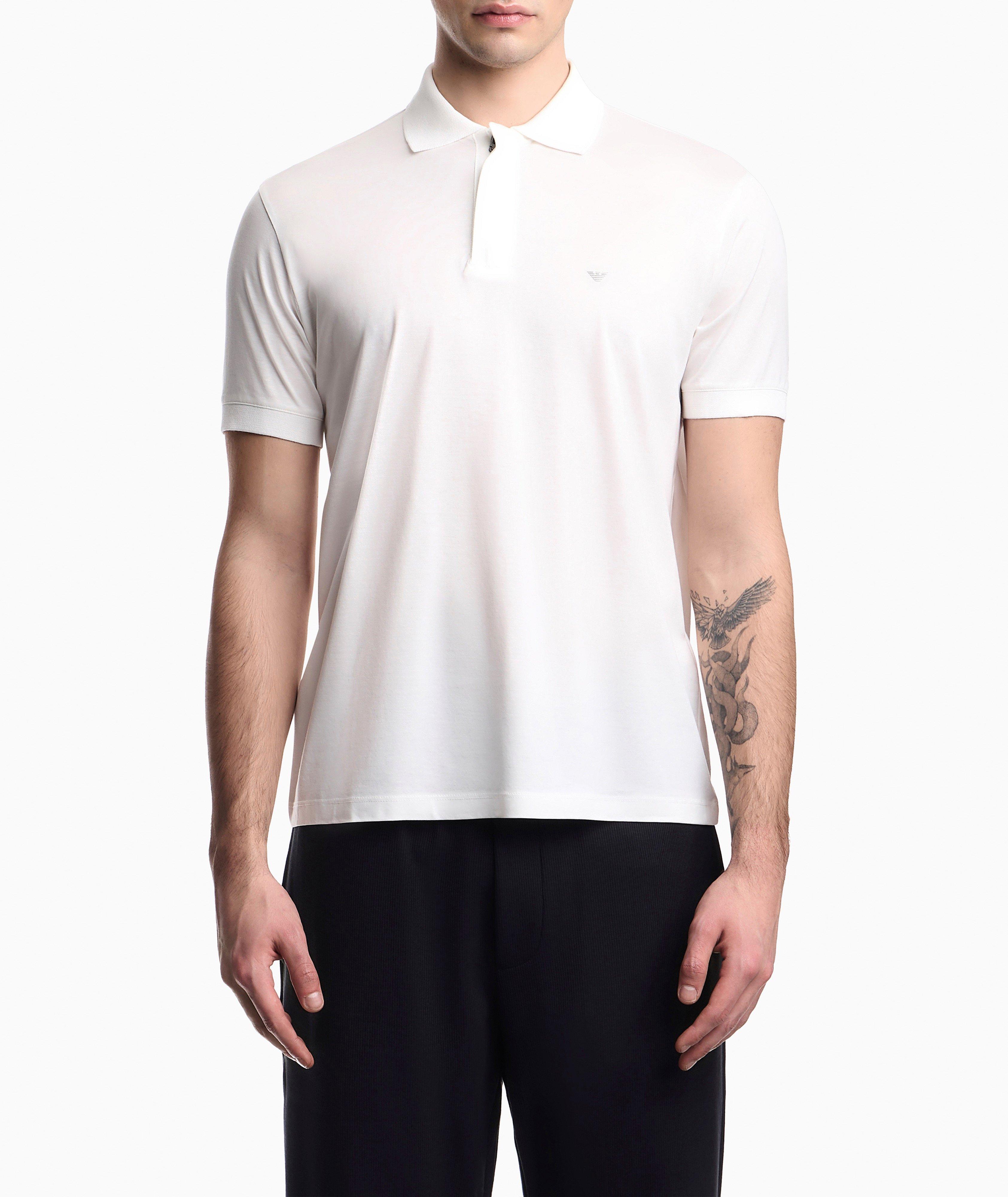 Emporio Armani Travel Essentials Quarter-Zip Polo | Polos | Harry