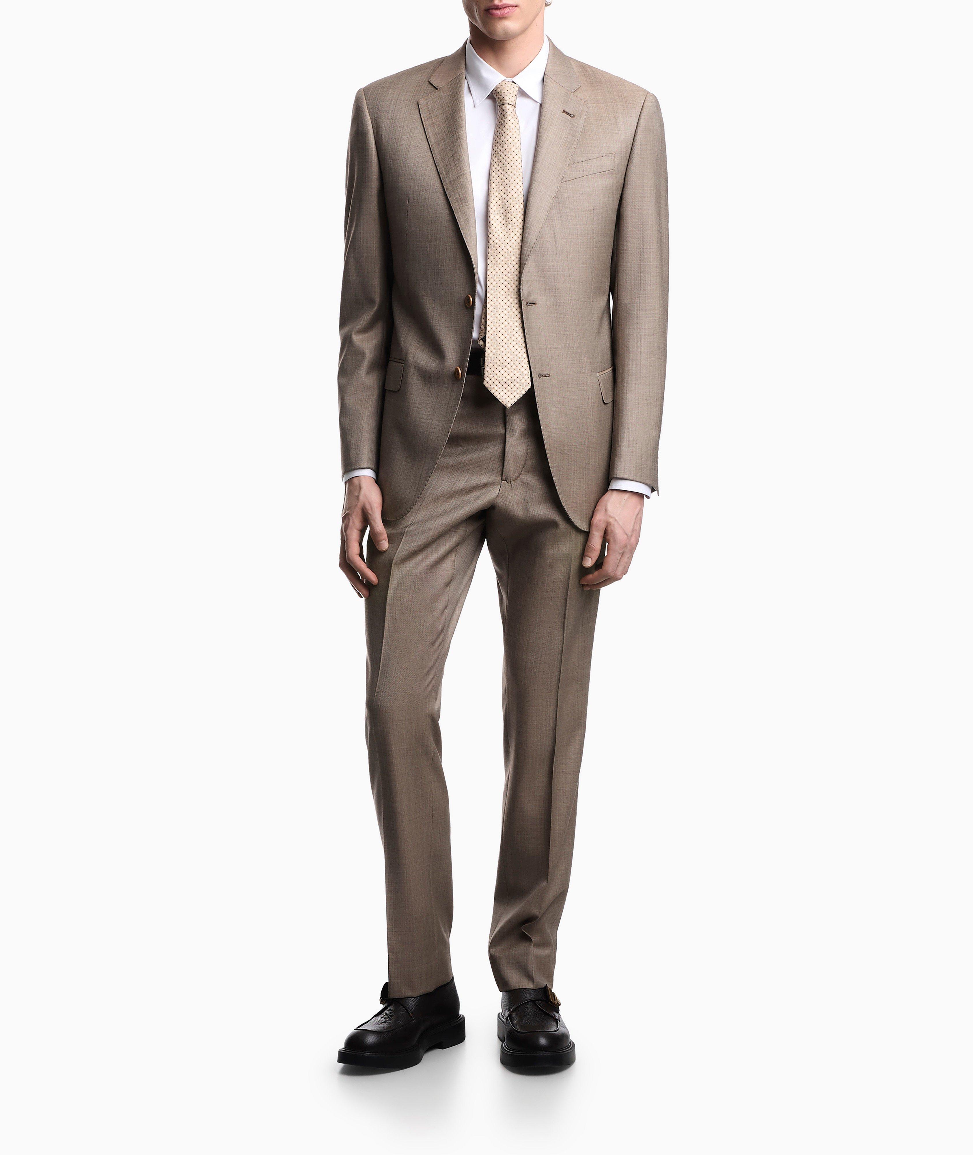 Emporio Armani Slim-Fit M-Line Sharkskin Virgin Wool Suit | Suits