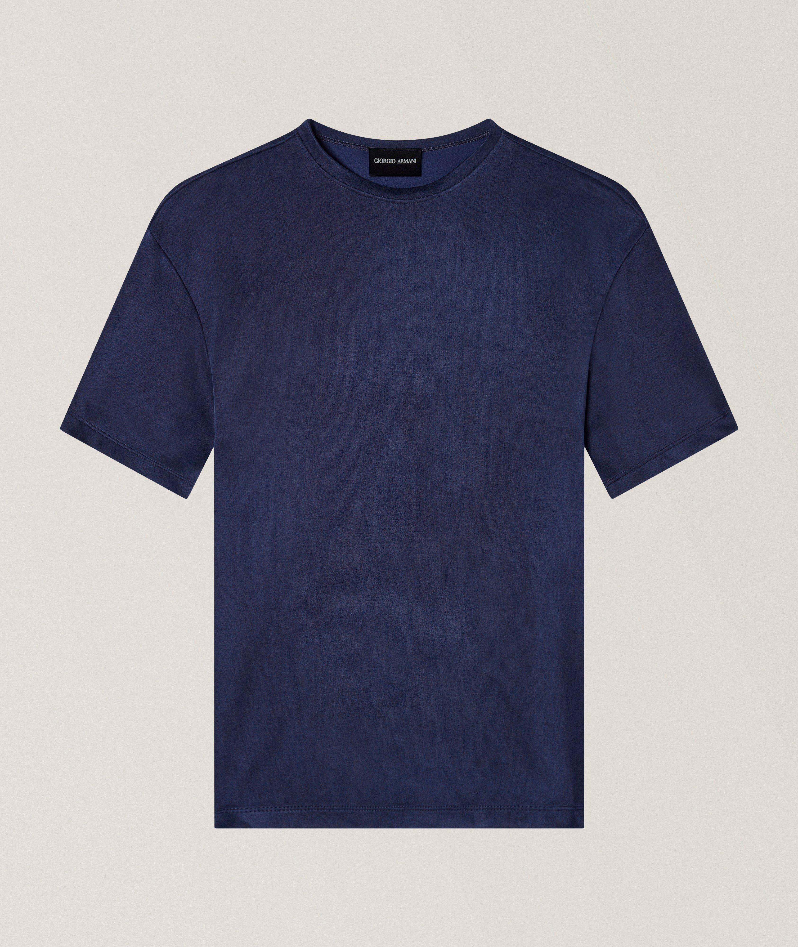 Garment-Dyed Silk T-Shirt image 0
