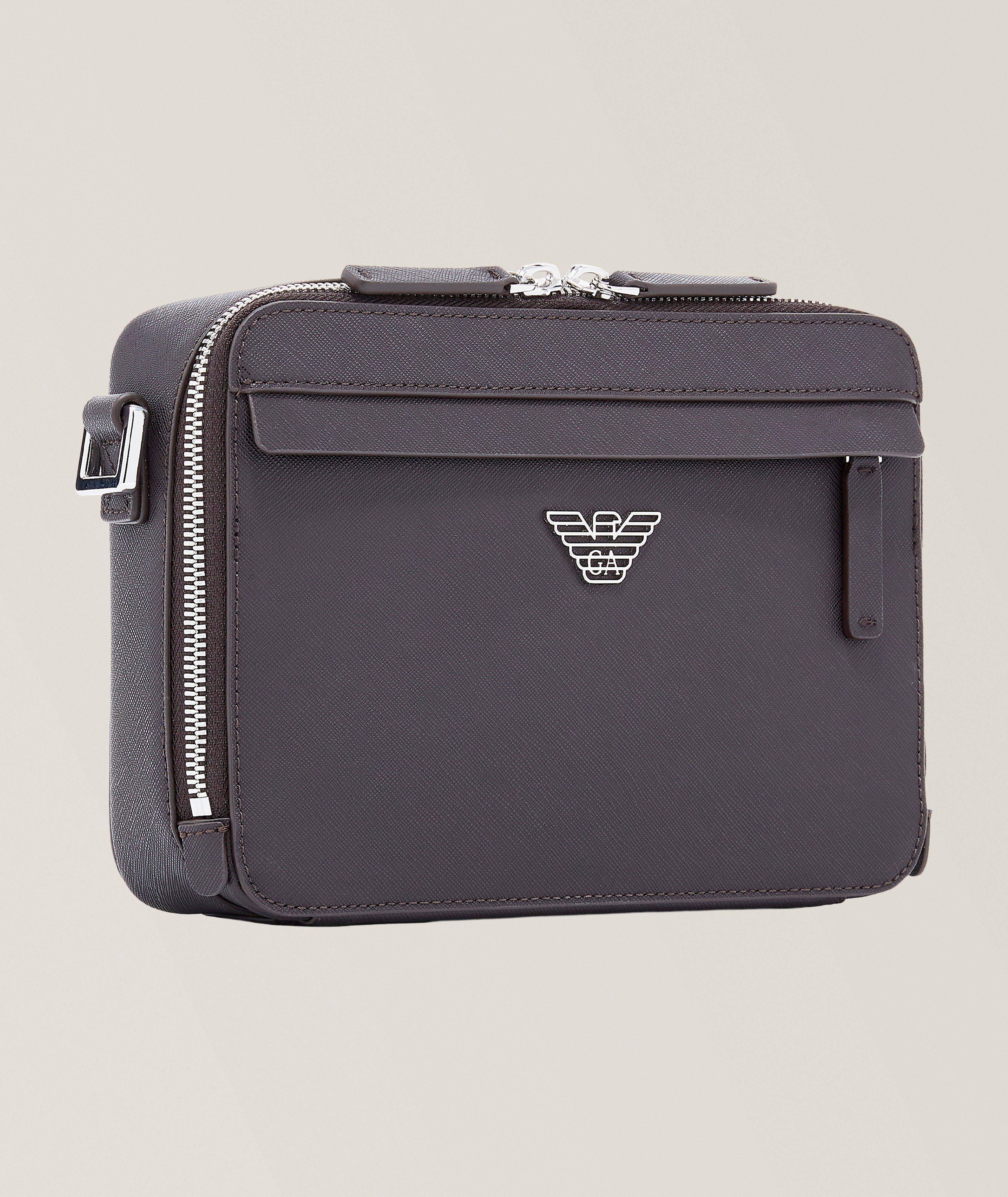 Emporio Armani Bonded Leather Mini Camera Bag | Bags & Cases