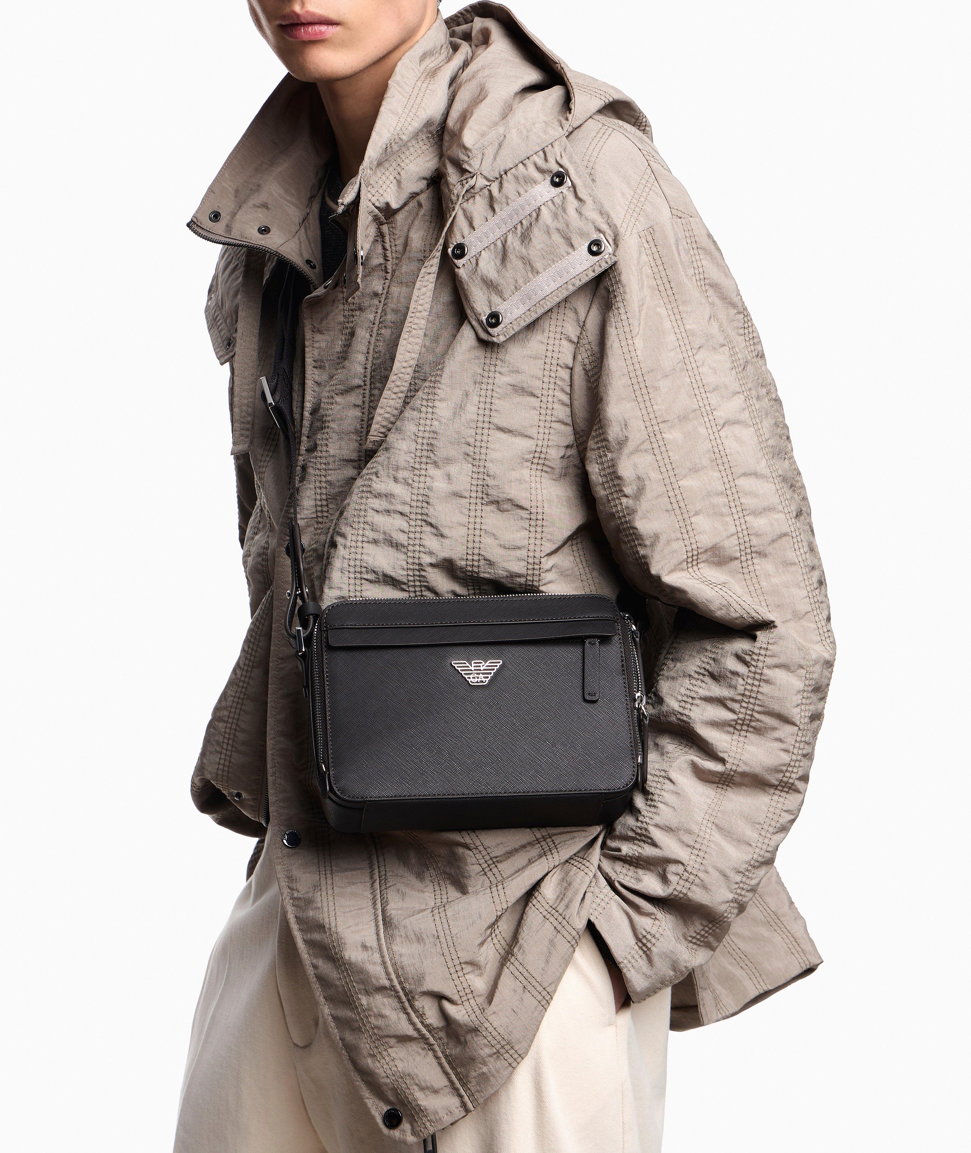 Emporio Armani Bonded Leather Mini Camera Bag | Bags & Cases