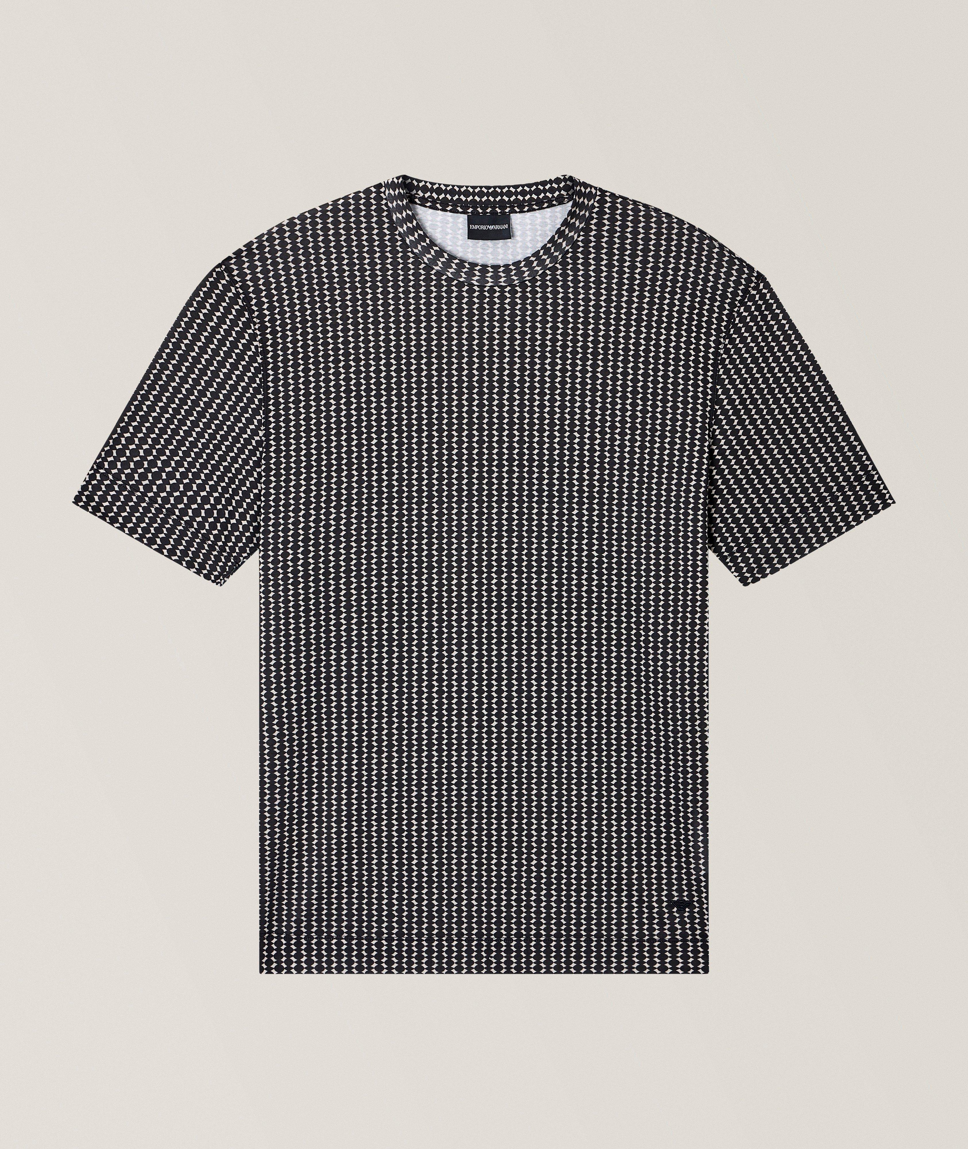 Emporio Armani Two-Tone Jagged Motif Sweater | Sweaters & Knits