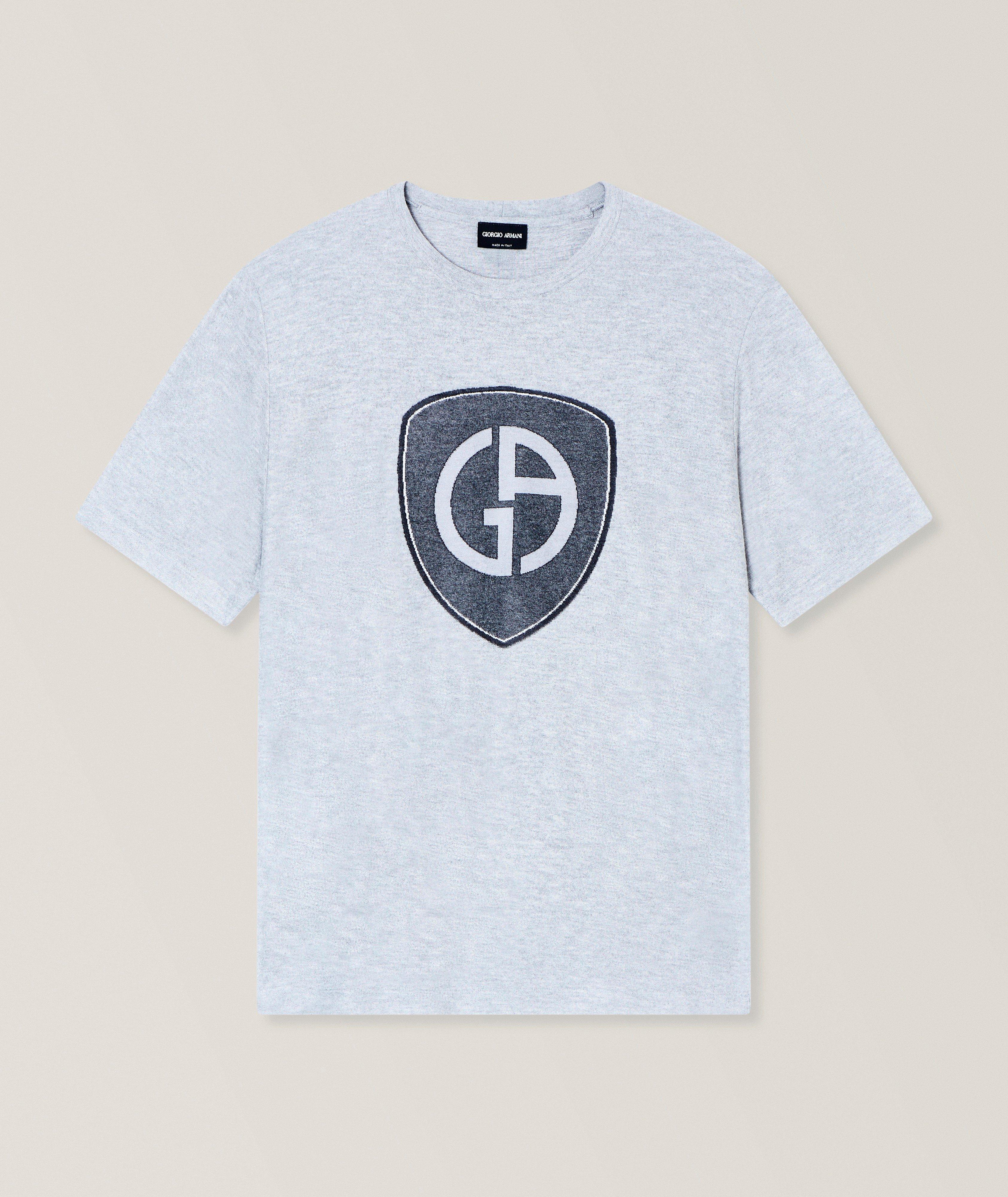 Logo Viscose-Cashmere Jersey T-Shirt image 0