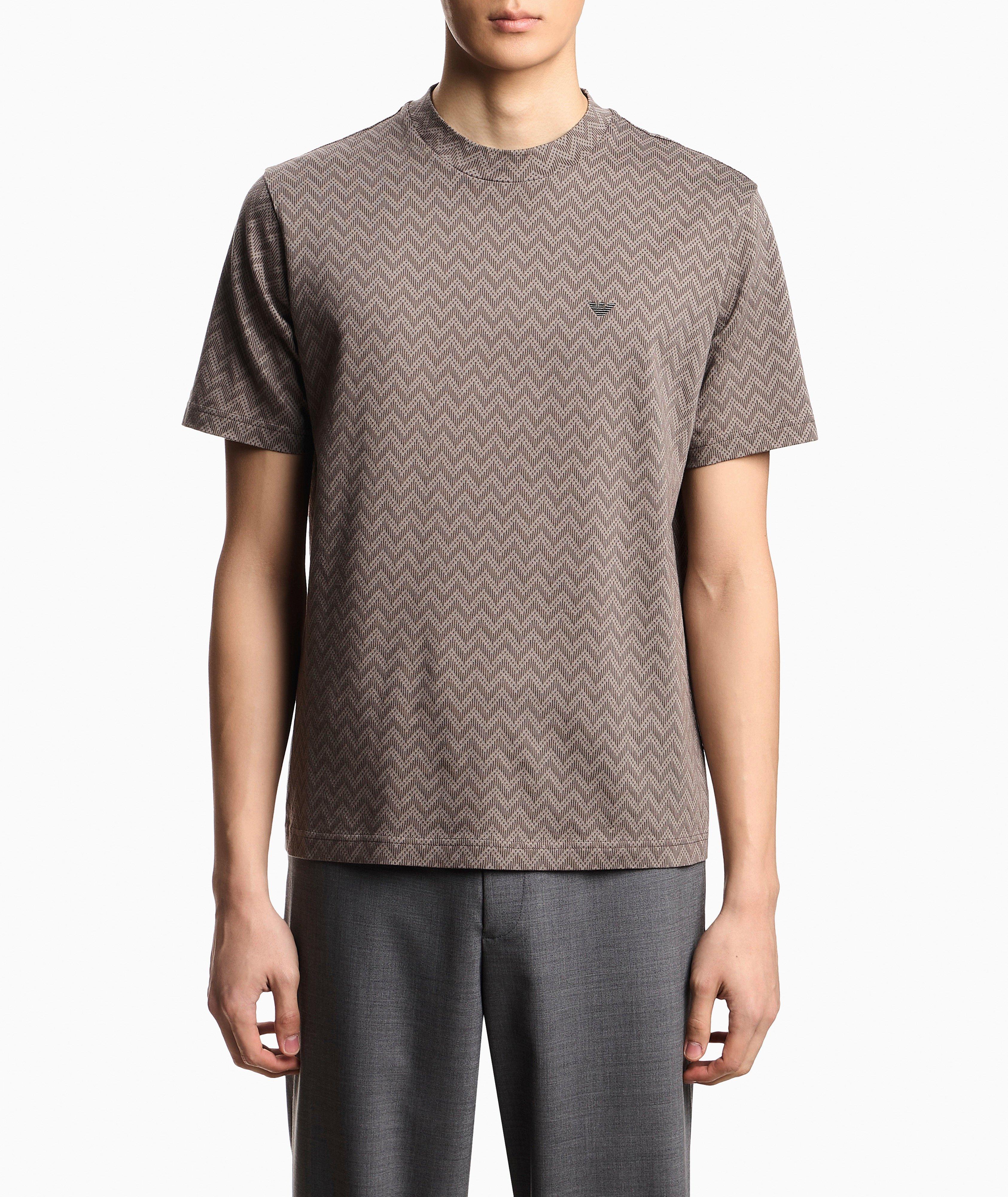 Icon Jacquard Chevron Cotton T-Shirt image 1