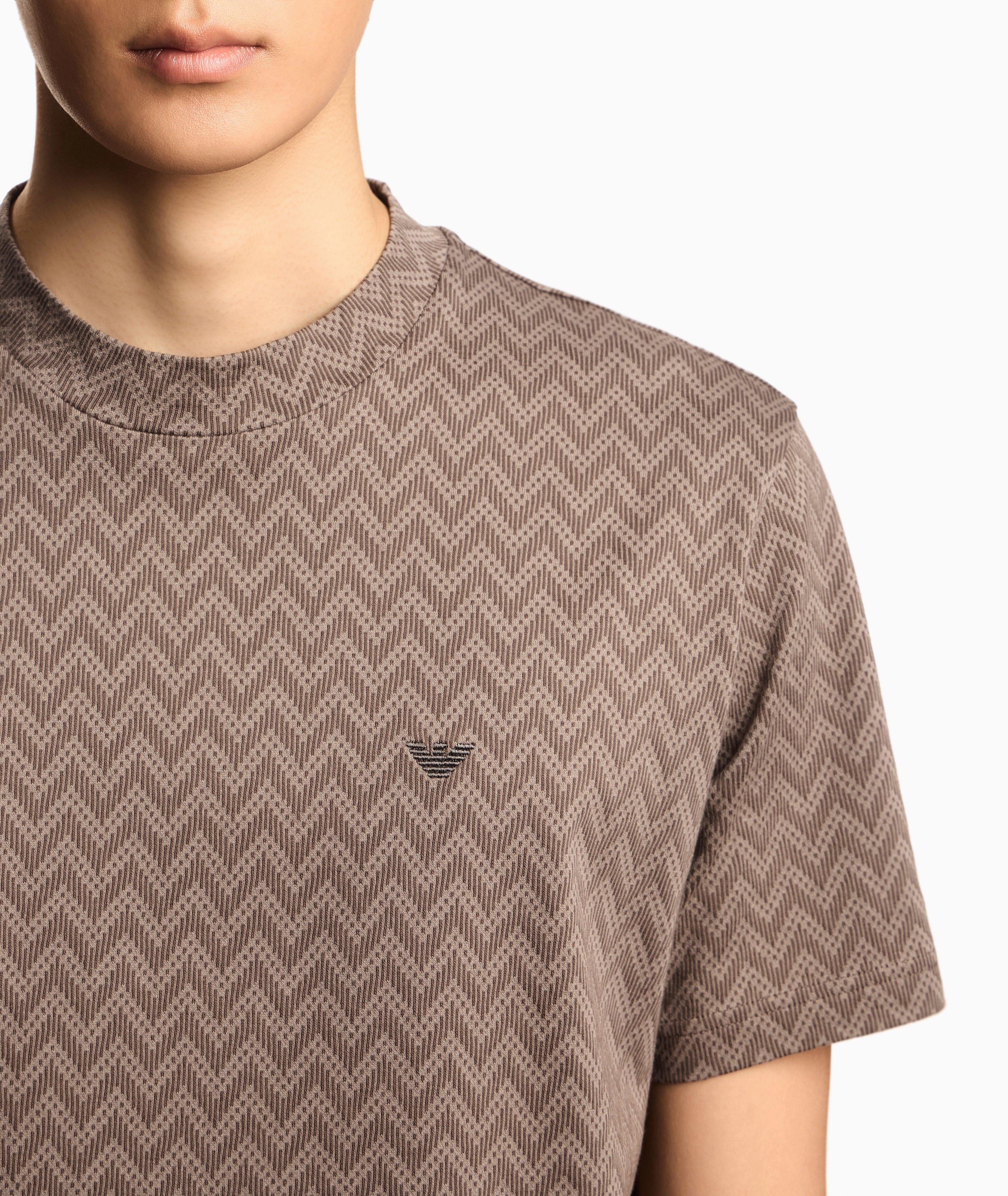 Icon Jacquard Chevron Cotton T-Shirt image 3
