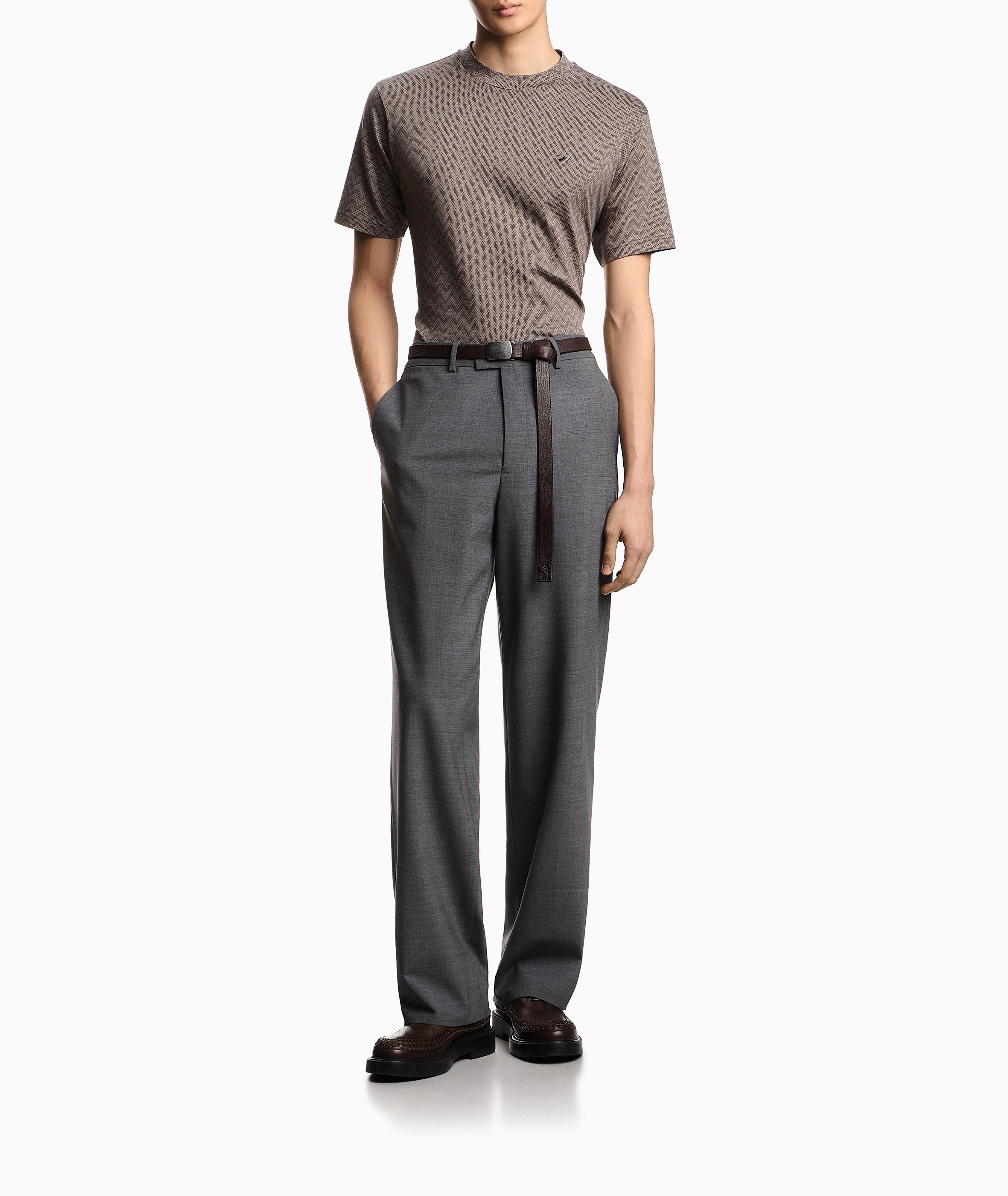 Icon Jacquard Chevron Cotton T-Shirt image 4