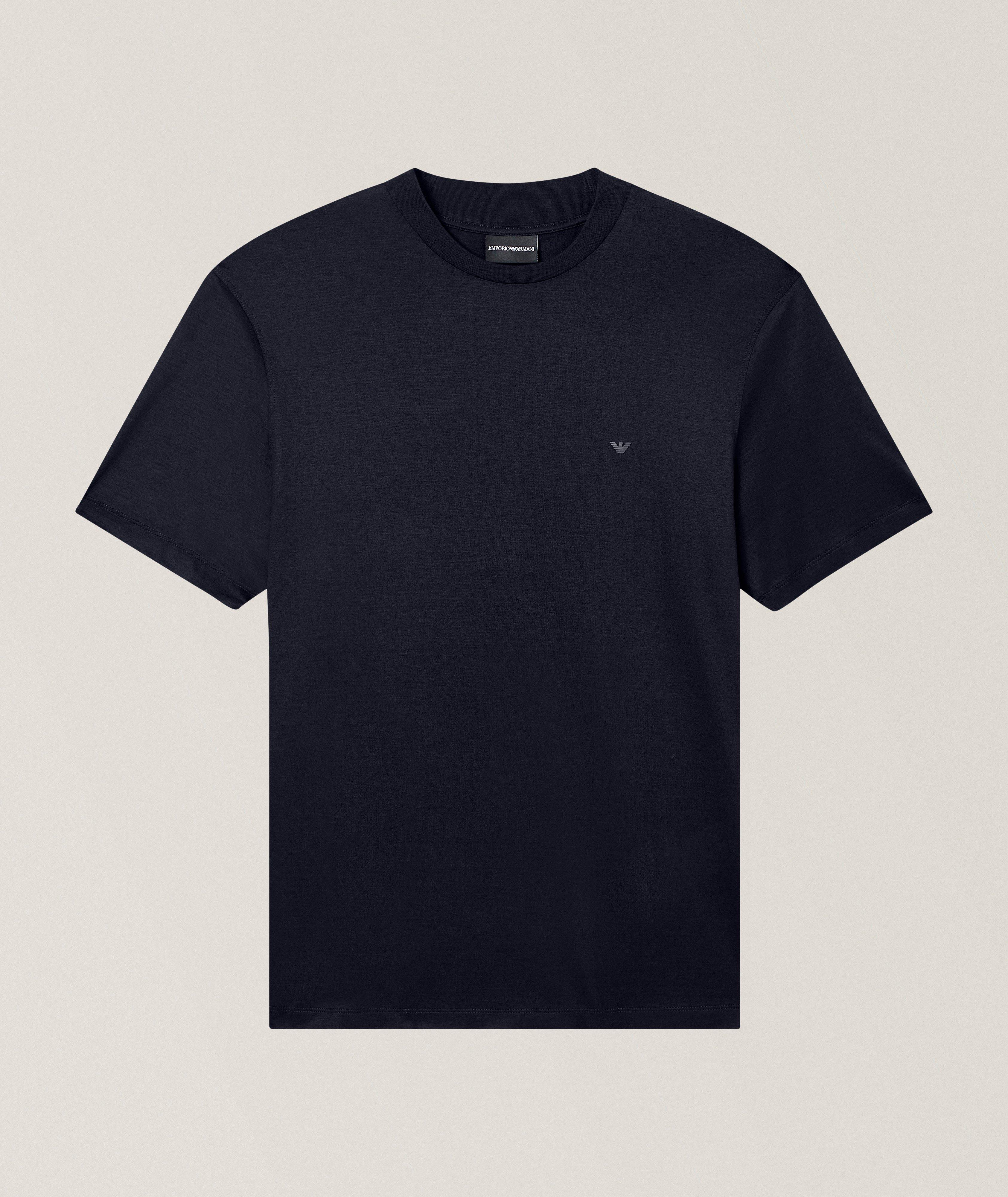 Emporio Armani T-shirt lyocell-coton Travel Essentials