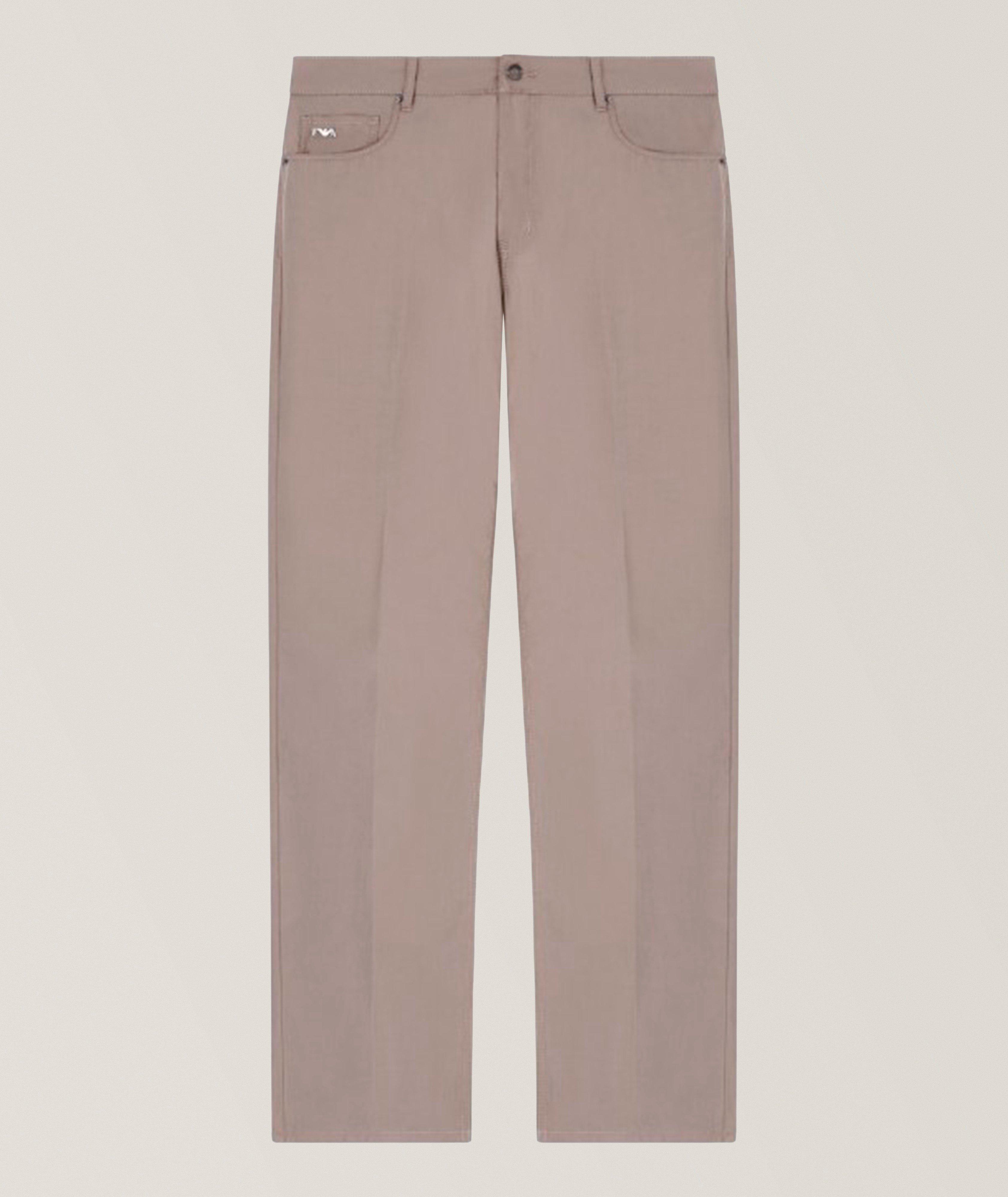 Emporio Armani J76 Straight-Fit Five-Pocket Pants 