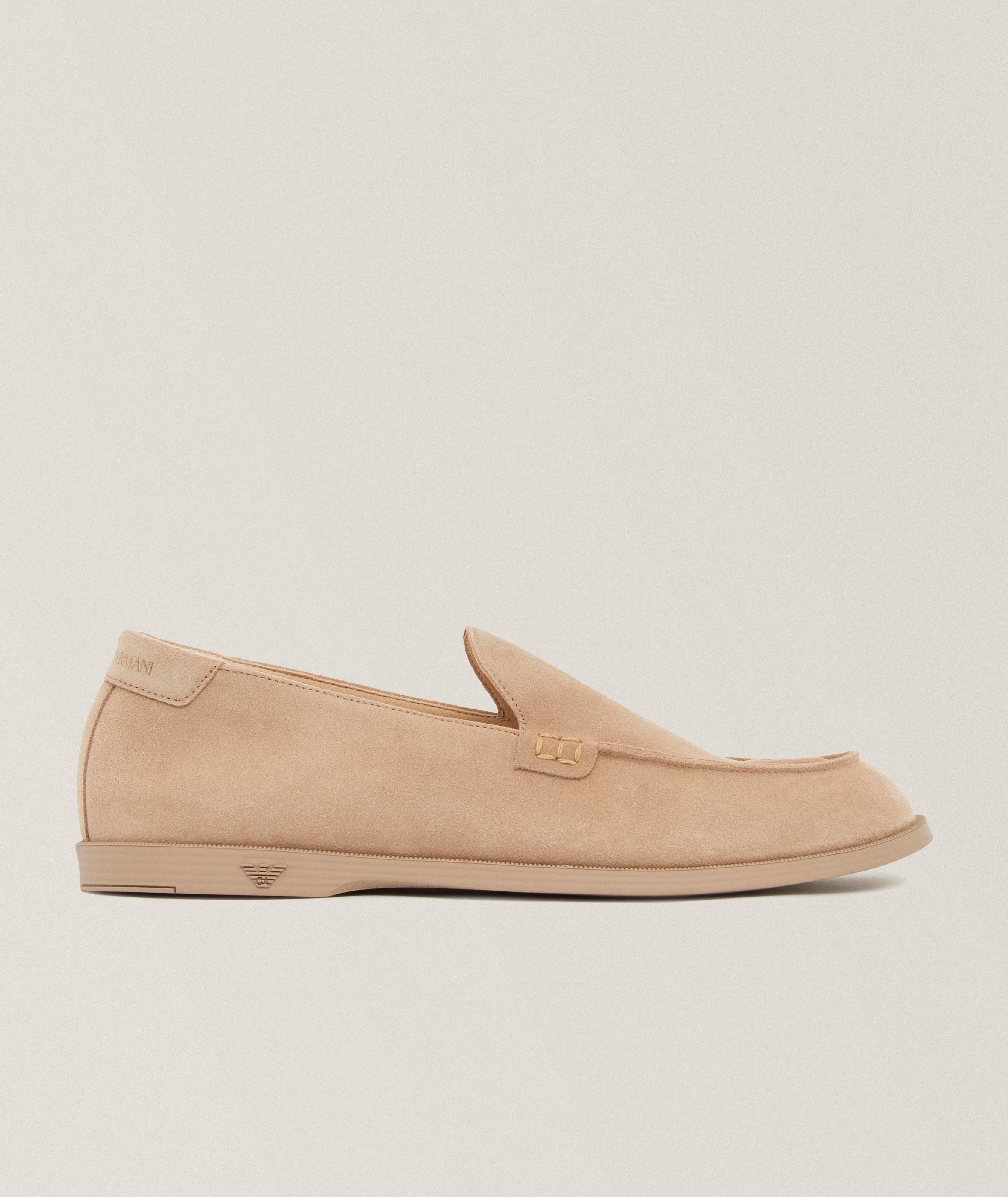 Emporio Armani Velour Suede Loafers