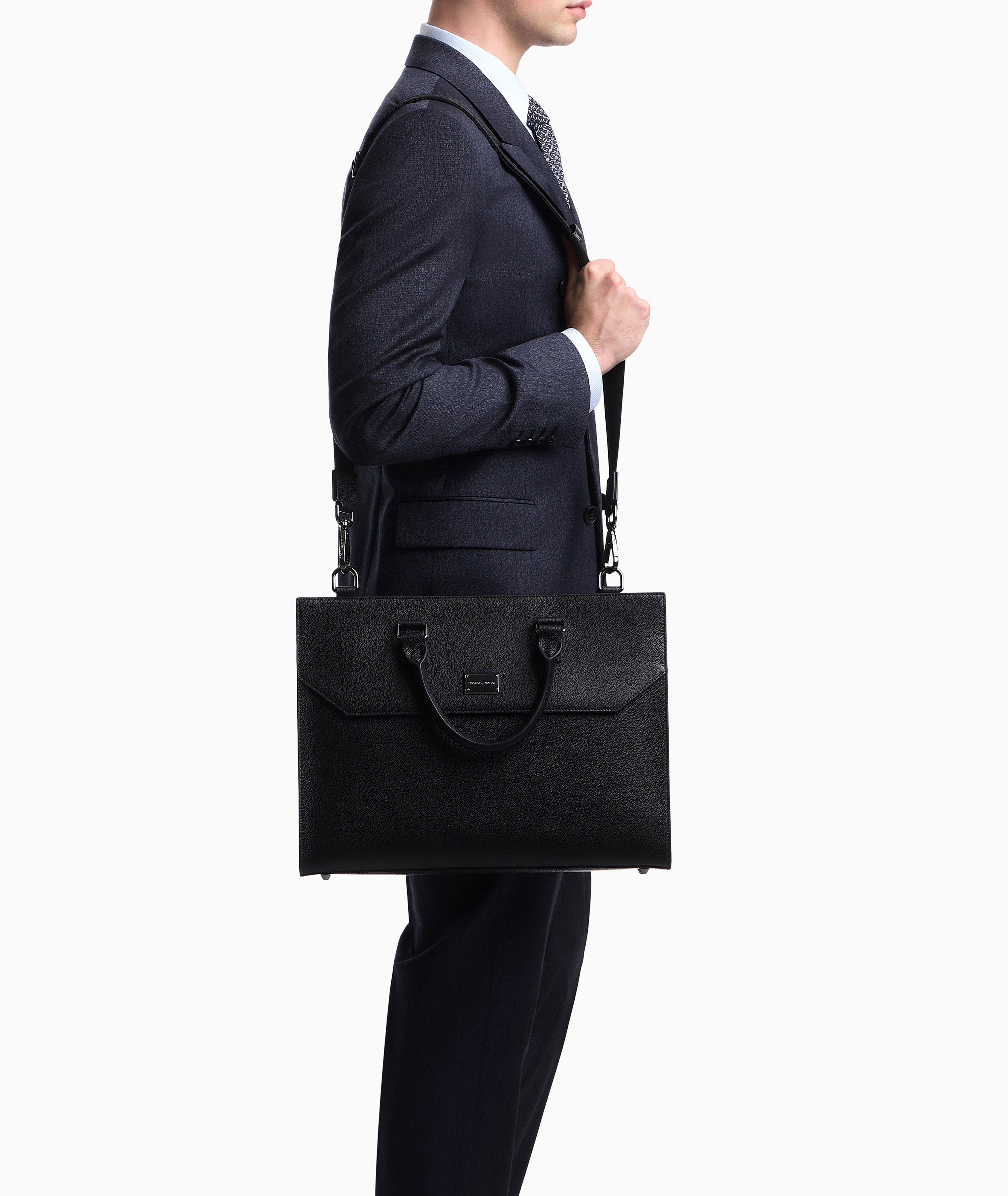 Tumbled Leather Briefcase image 7