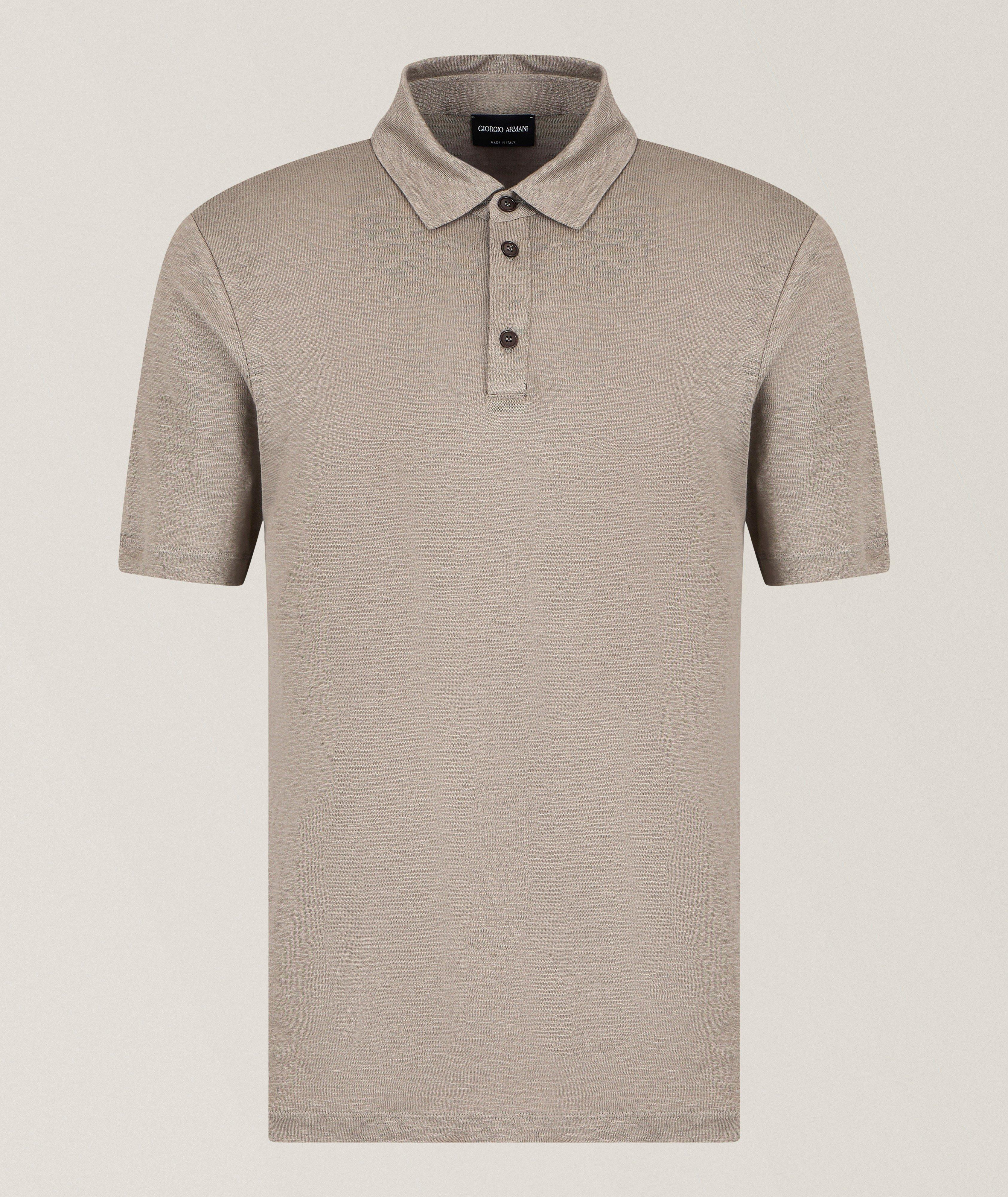 トップス 1990's giorgio armani knit polo Giorgio Armani Linen Polo Shirt | Polos | Harry Rosen