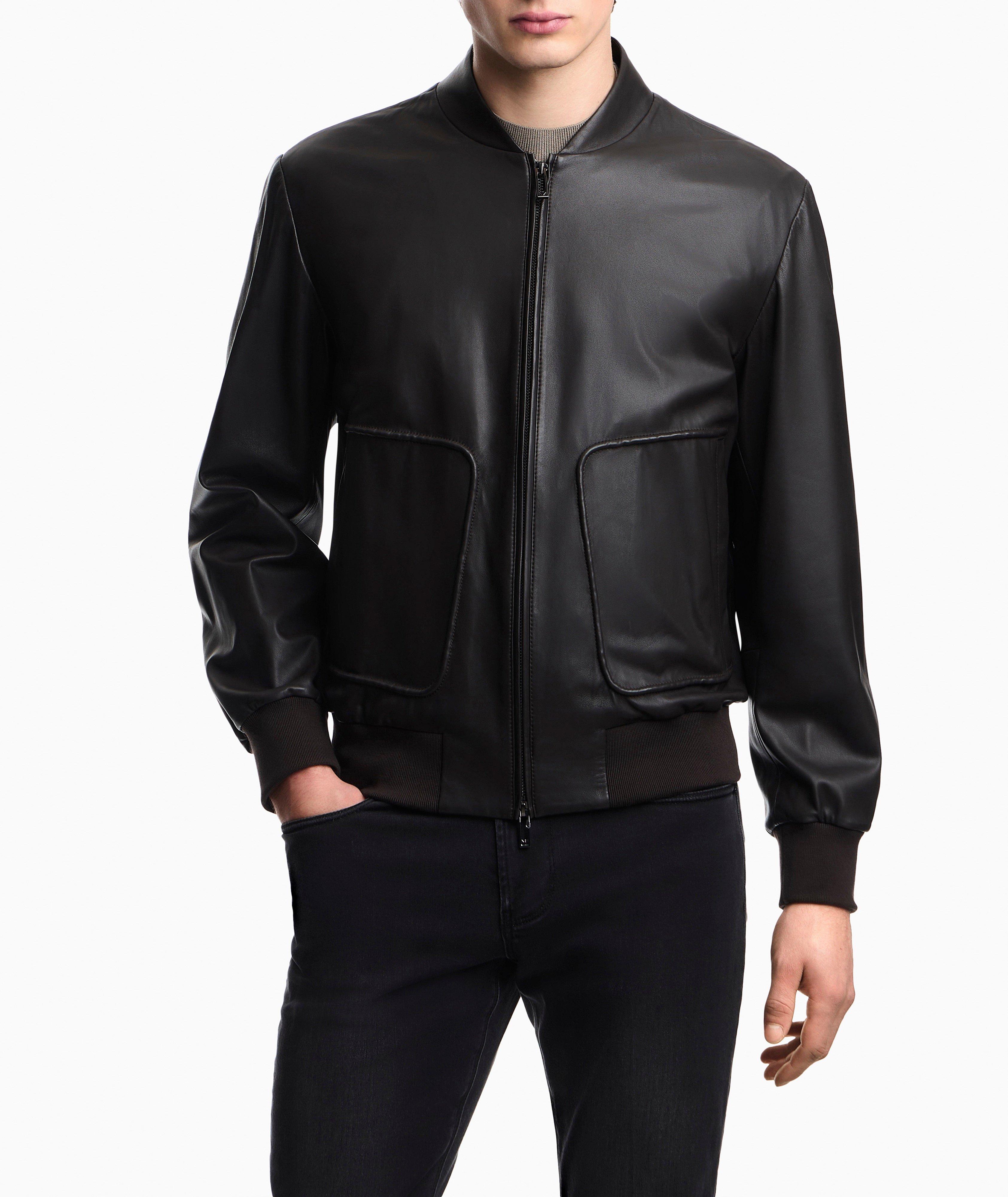 Nappa Lambskin Leather Bomber image 1