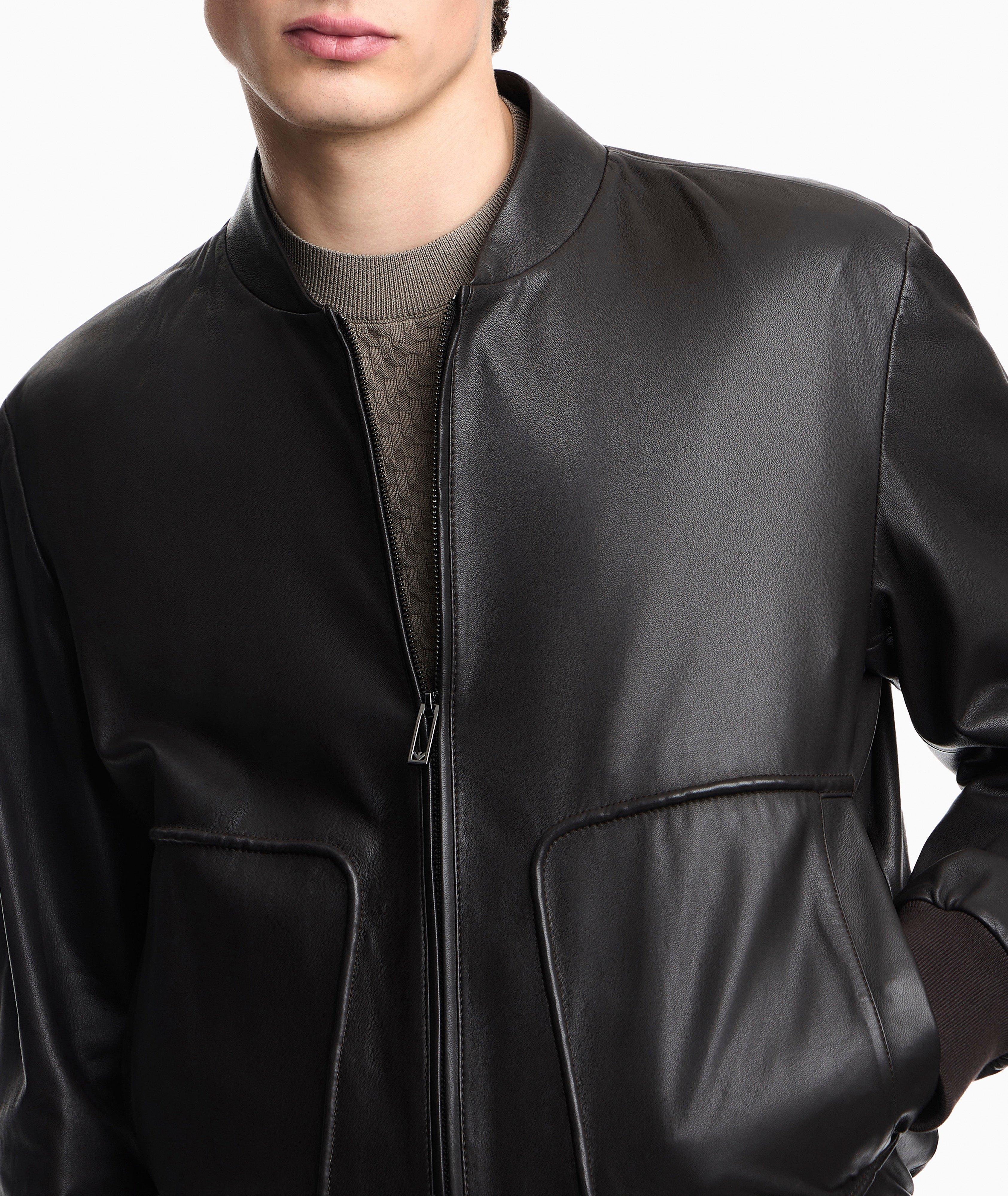 Nappa Lambskin Leather Bomber image 3