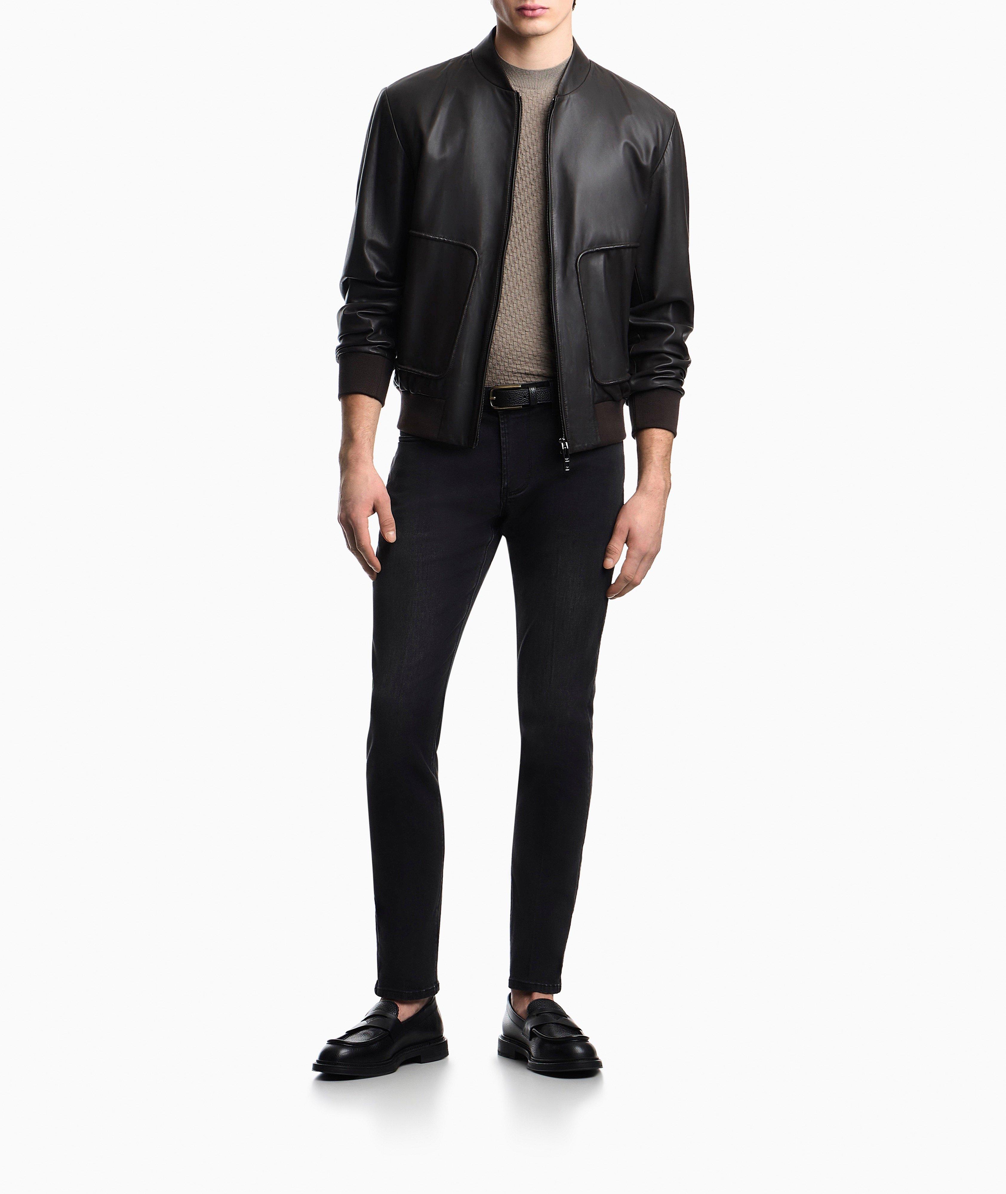 Nappa Lambskin Leather Bomber image 4