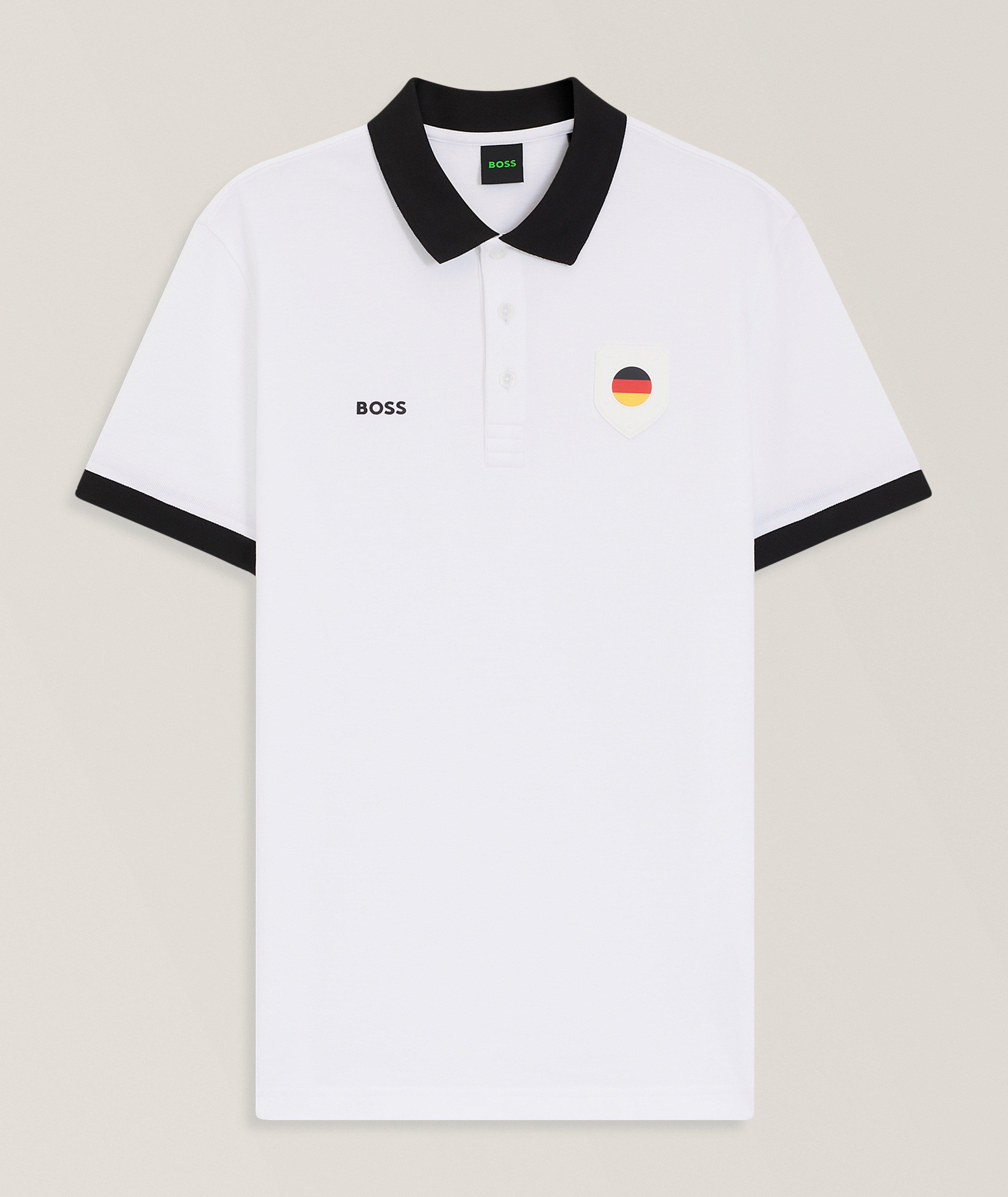 BOSS Polo coton drapeau de l'Allemagne Paddy