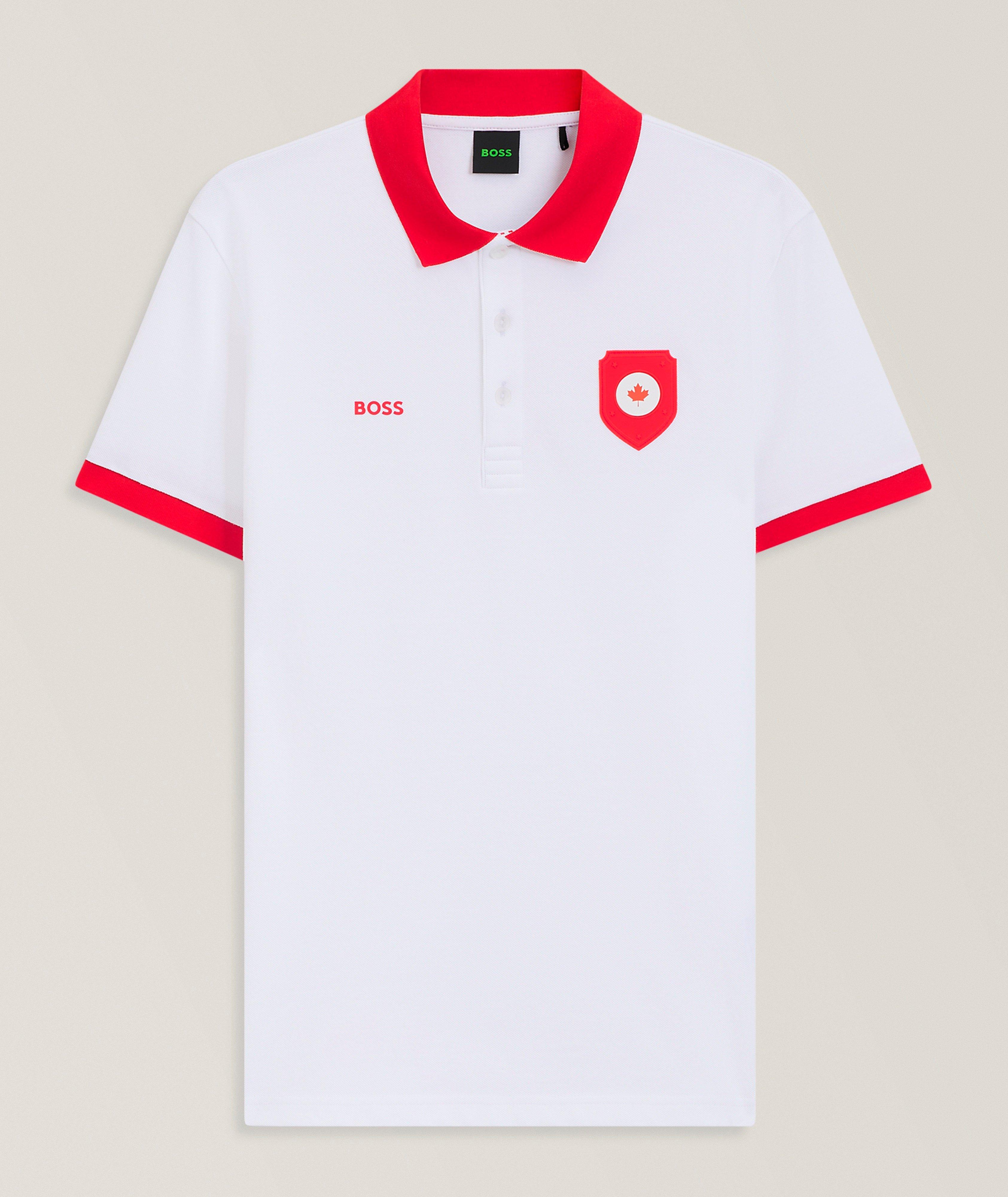 BOSS Paddy Canada Flag Cotton Polo