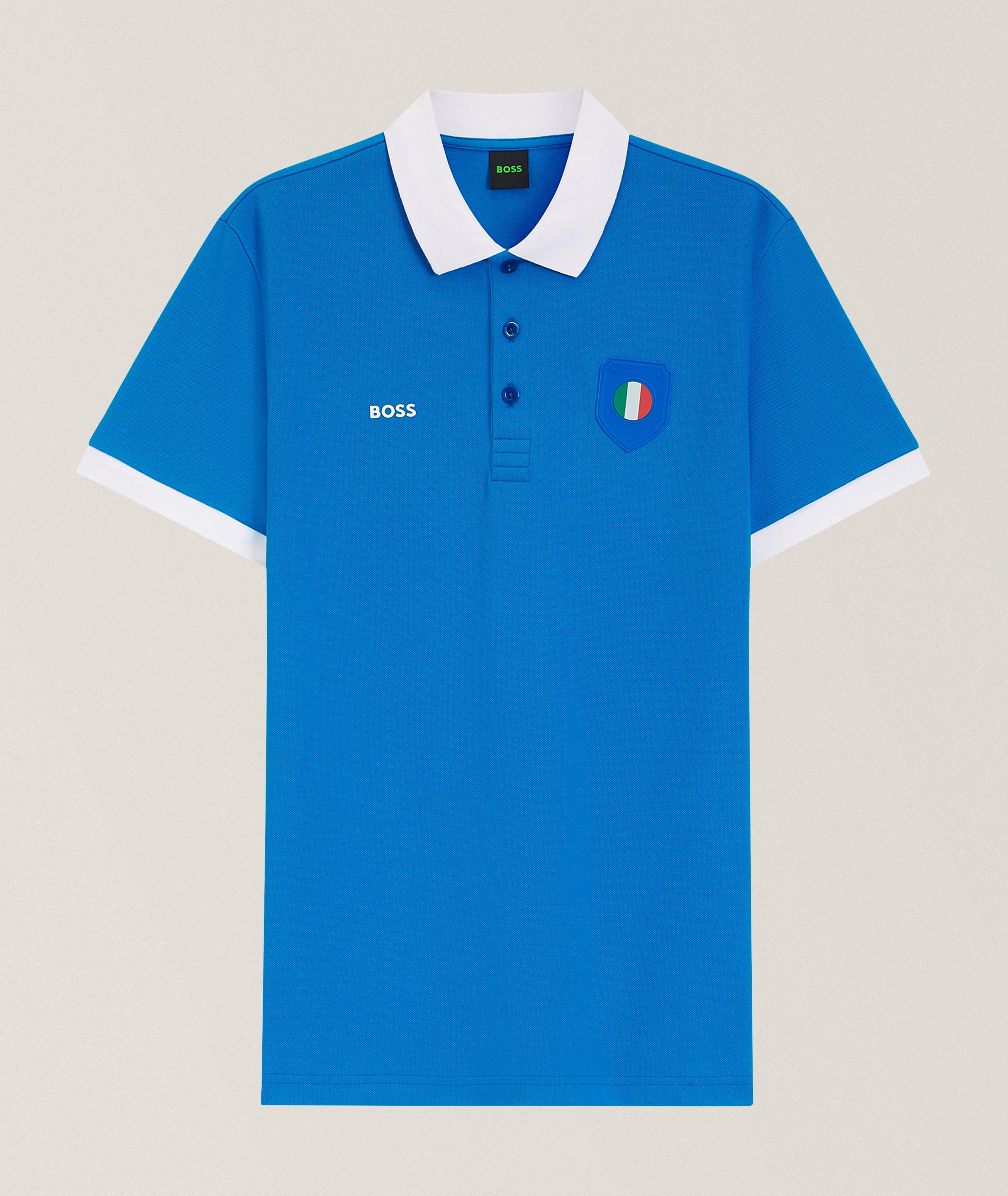Paddy Italy Flag Cotton Polo image 0