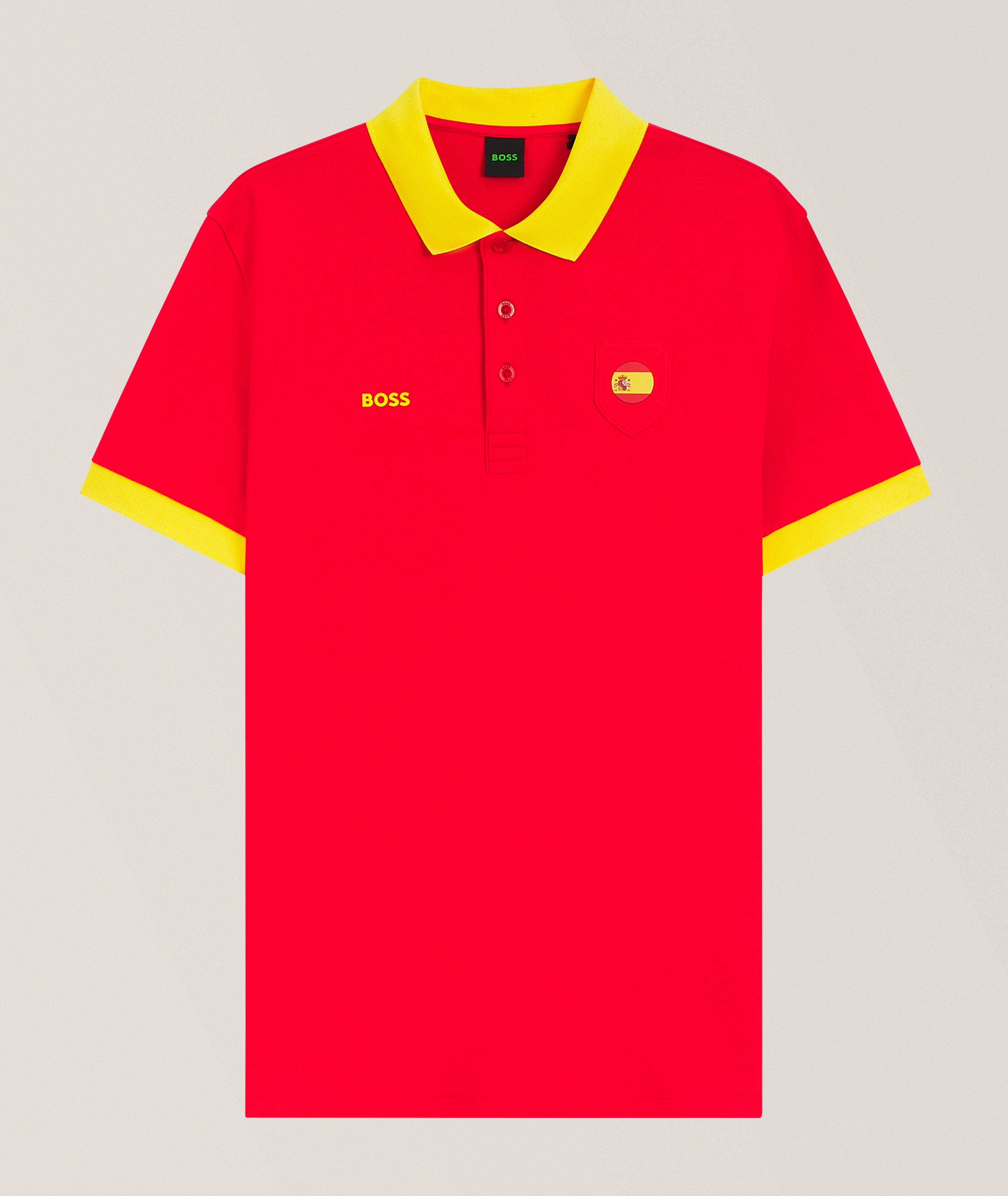 Paddy Spain Flag Cotton Polo image 0