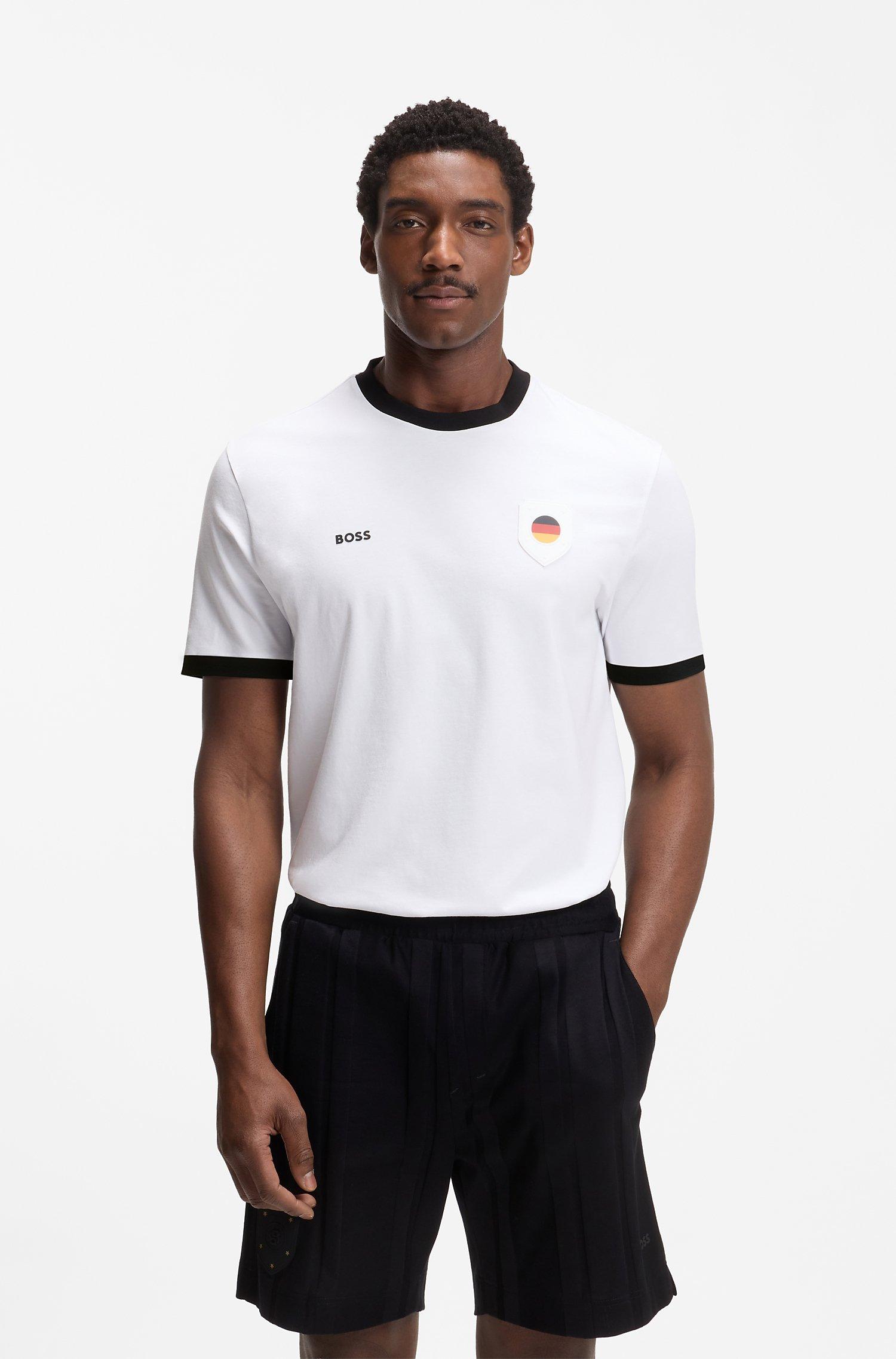 T-shirt coton-extensible drapeau de l'Allemagne image 1