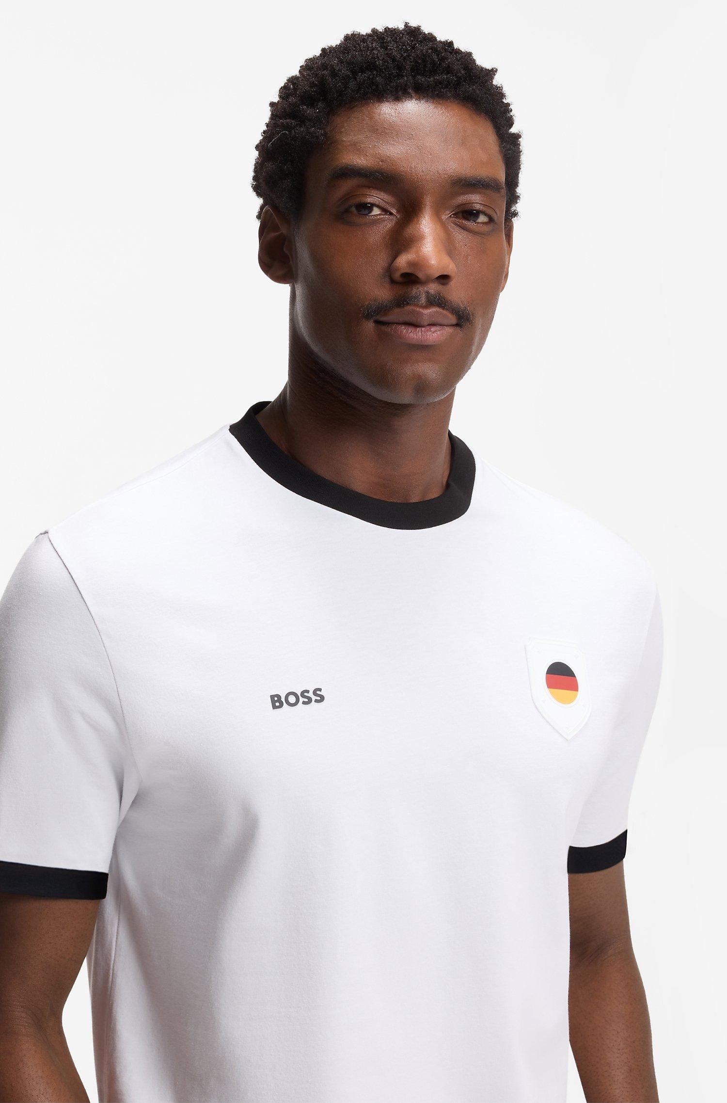 T-shirt coton-extensible drapeau de l'Allemagne image 3