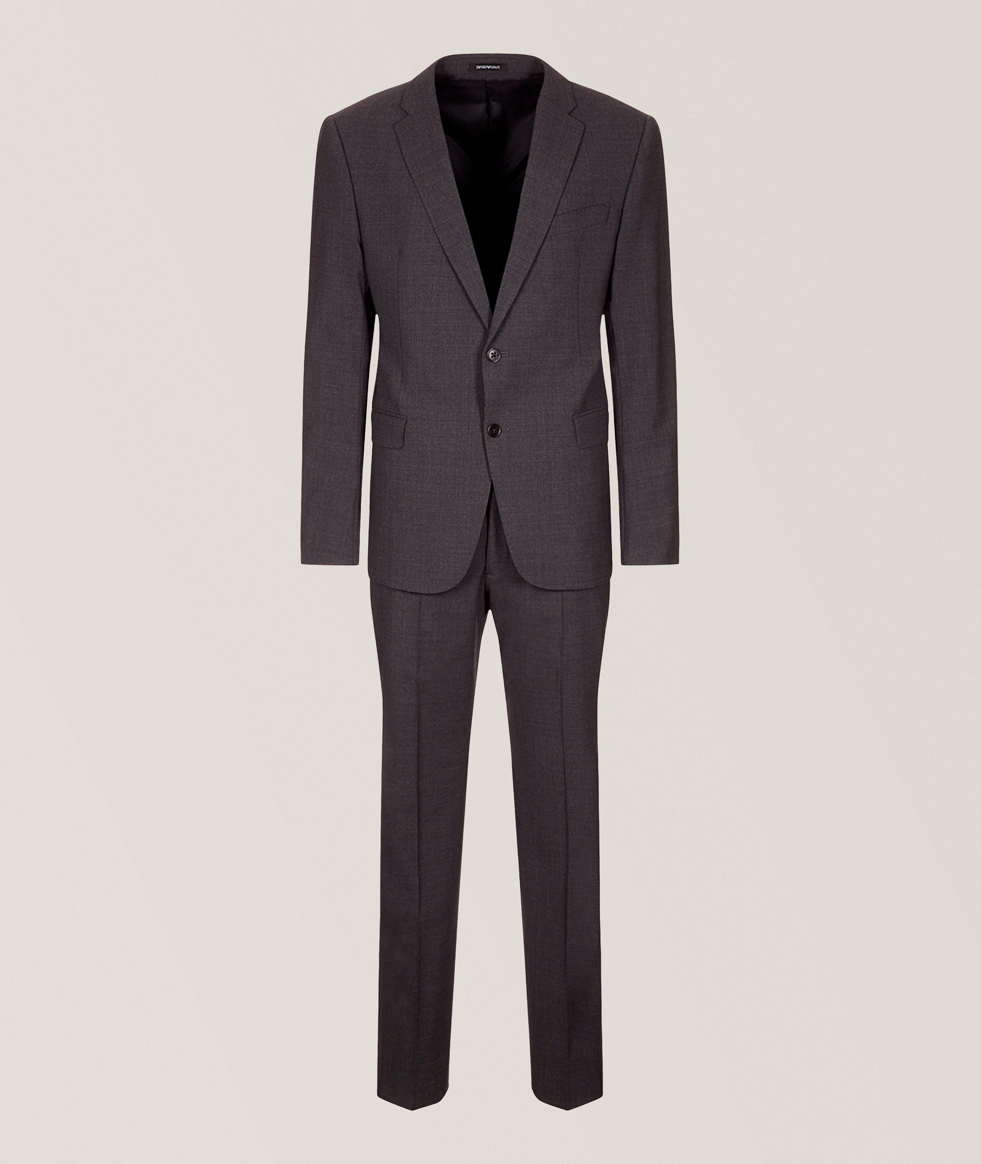 Emporio Armani M-Line Pick Stitched Virgin Wool Suit | Suits