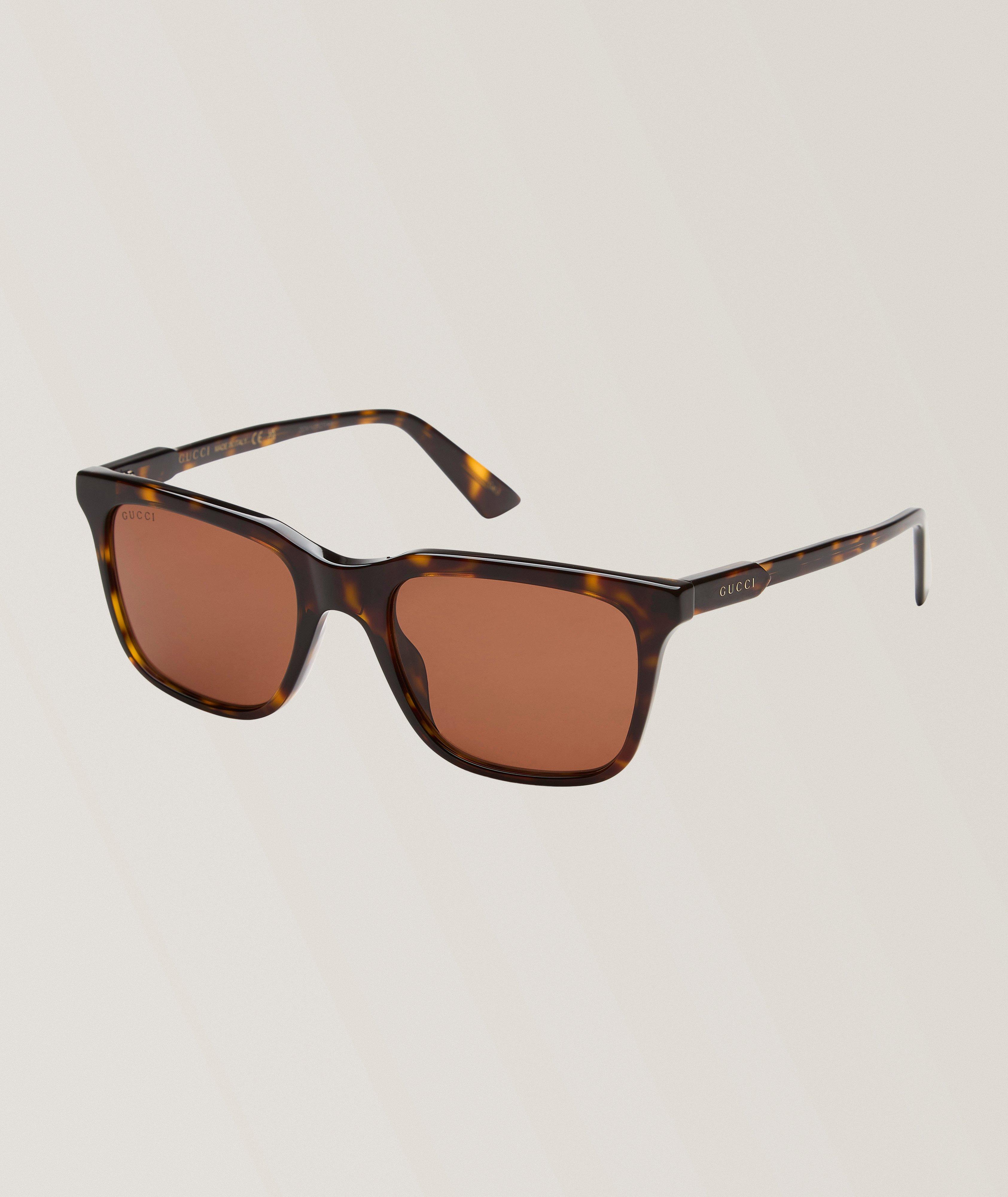 Gucci Havana Rectangle Sunglasses 