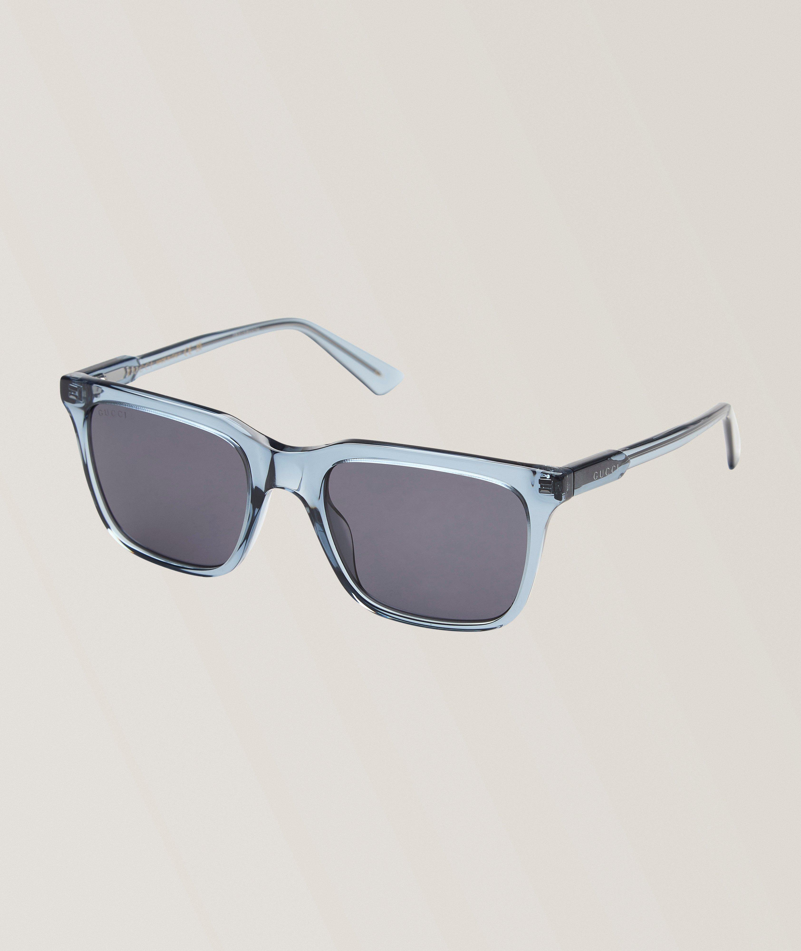 Gucci Lunettes de soleil rectangulaires translucides