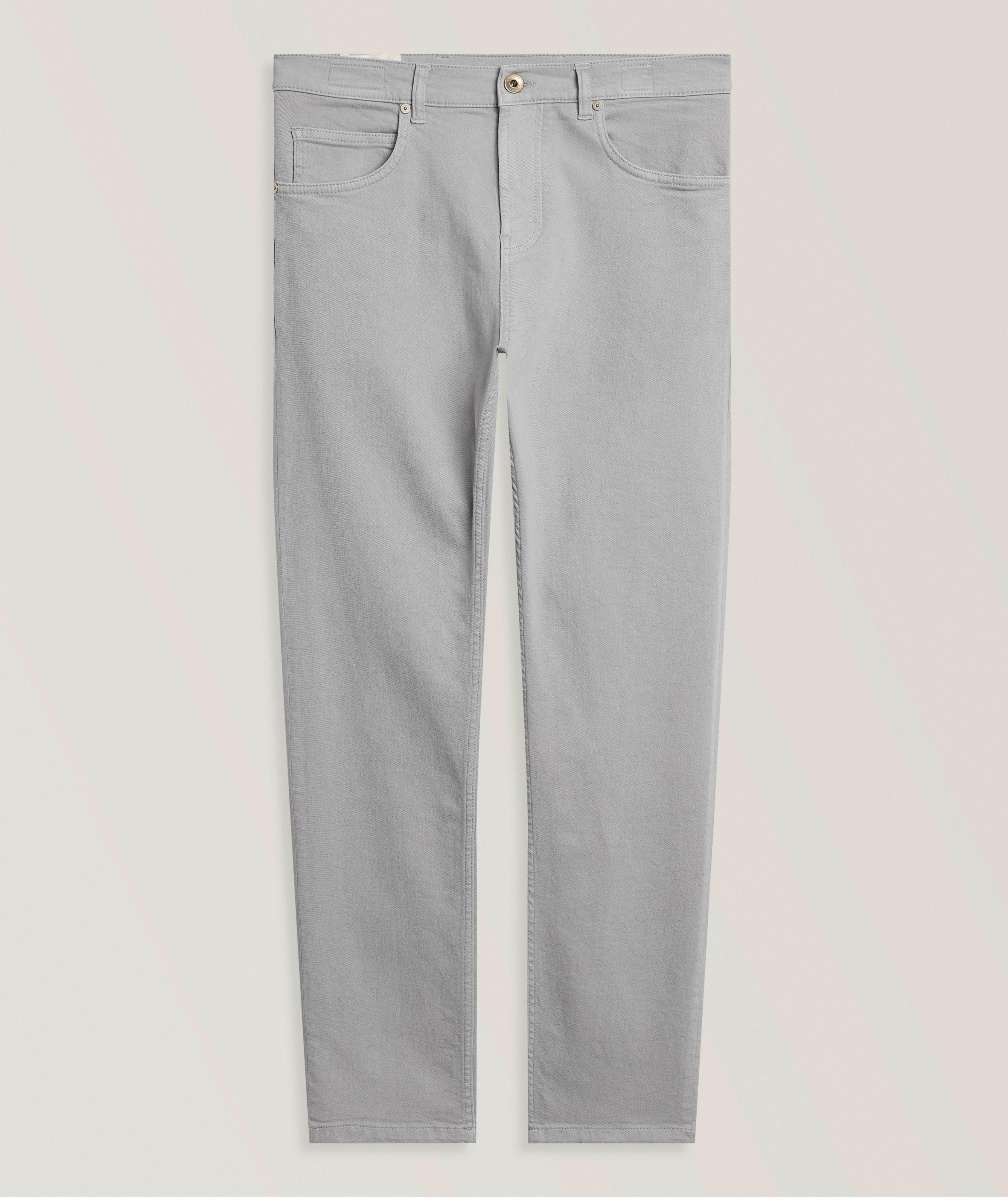 Pantalon cinq poches coton extensible image 0