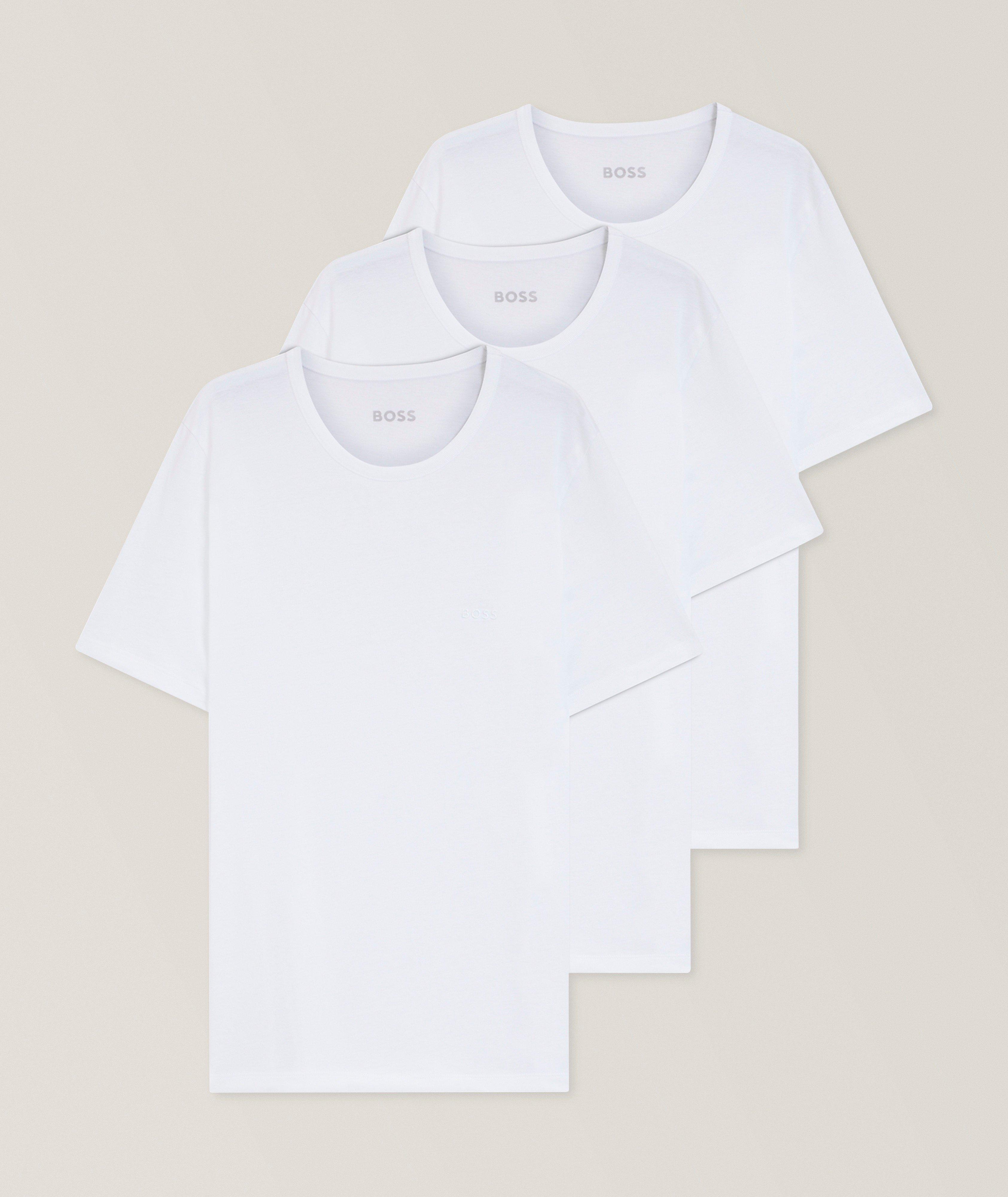 Lot de trois t-shirts logo brodé image 0