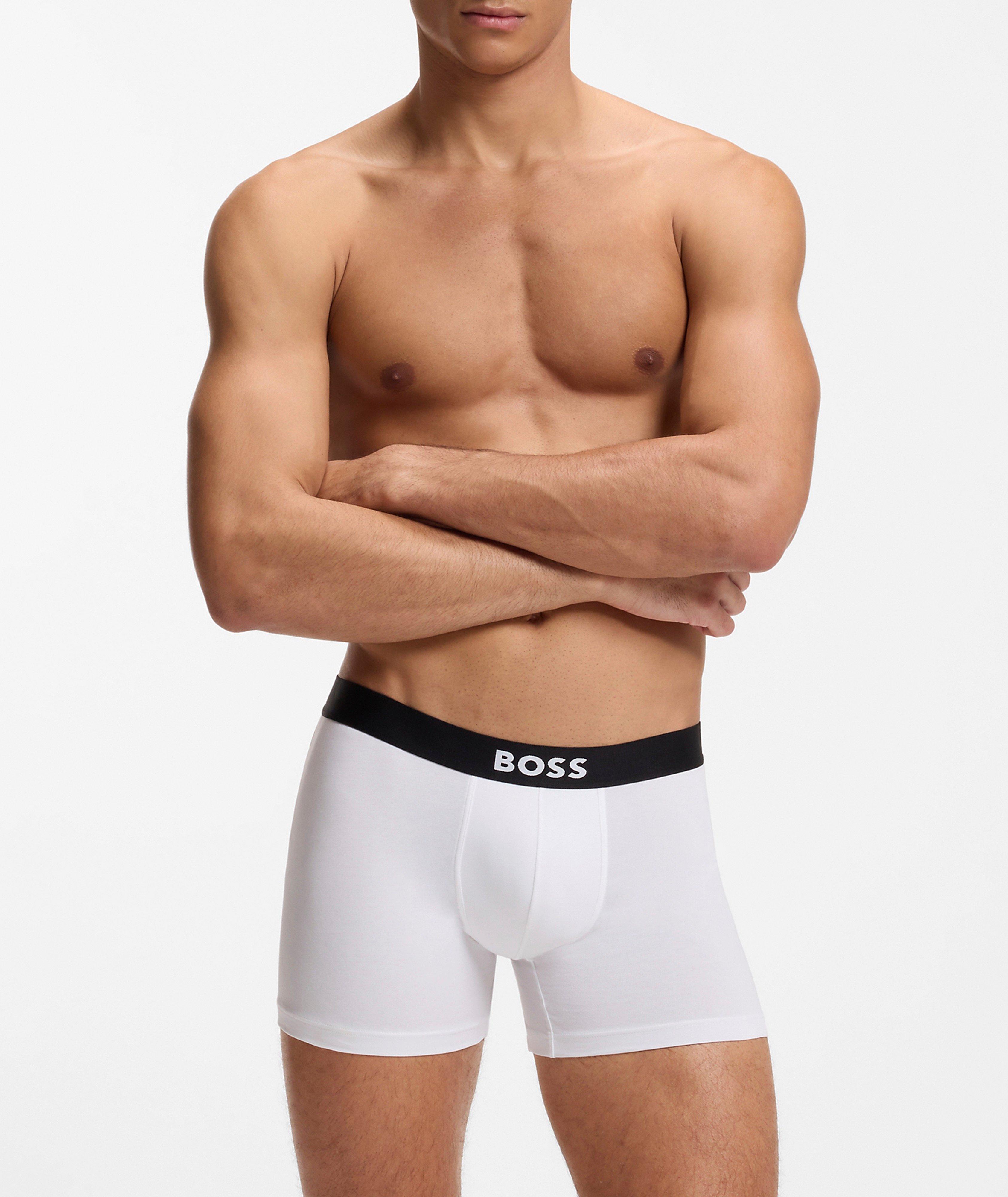 Three-Pack Stretch-Cotton Boxers image 1
