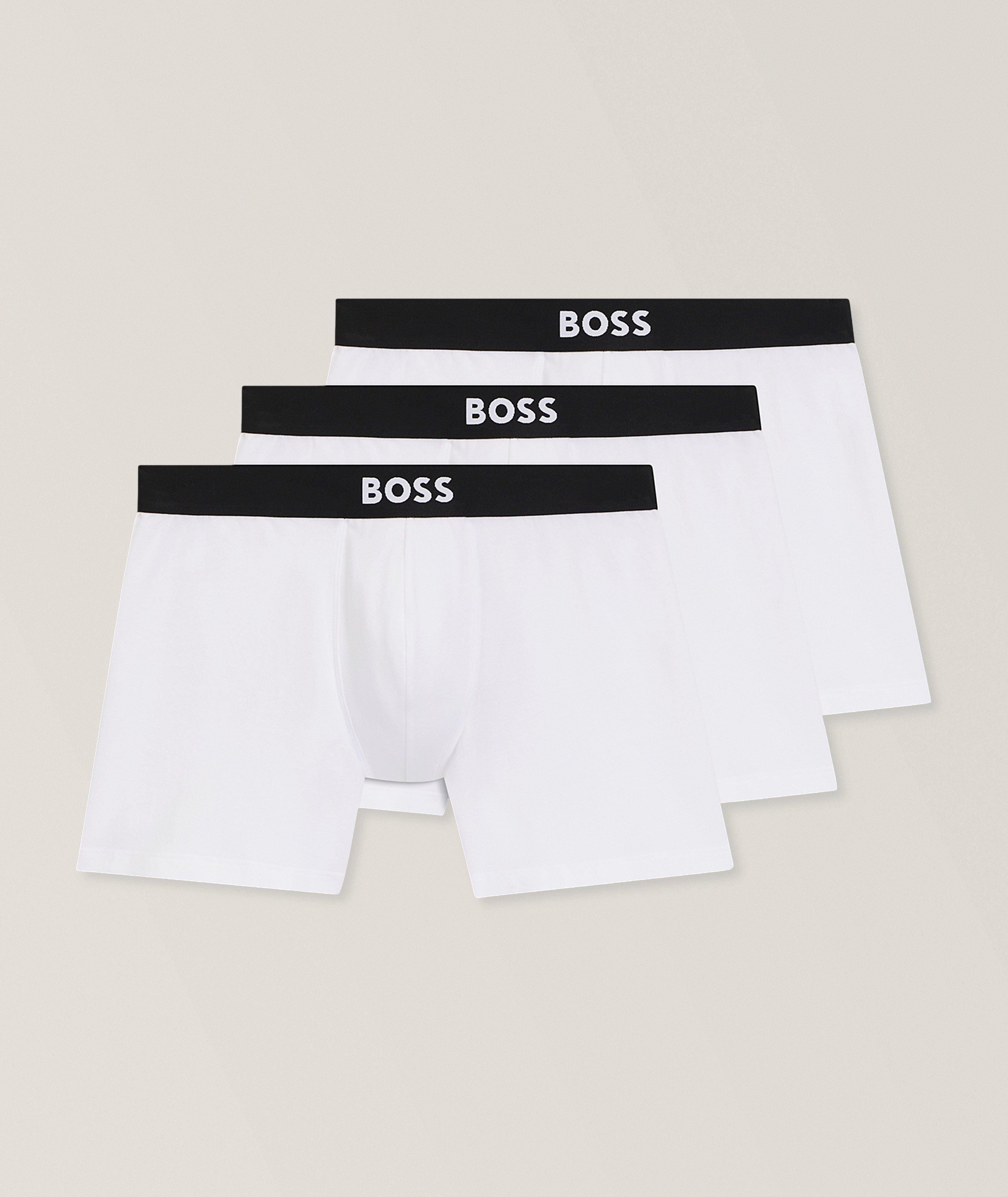 Three-Pack Stretch-Cotton Boxers image 0