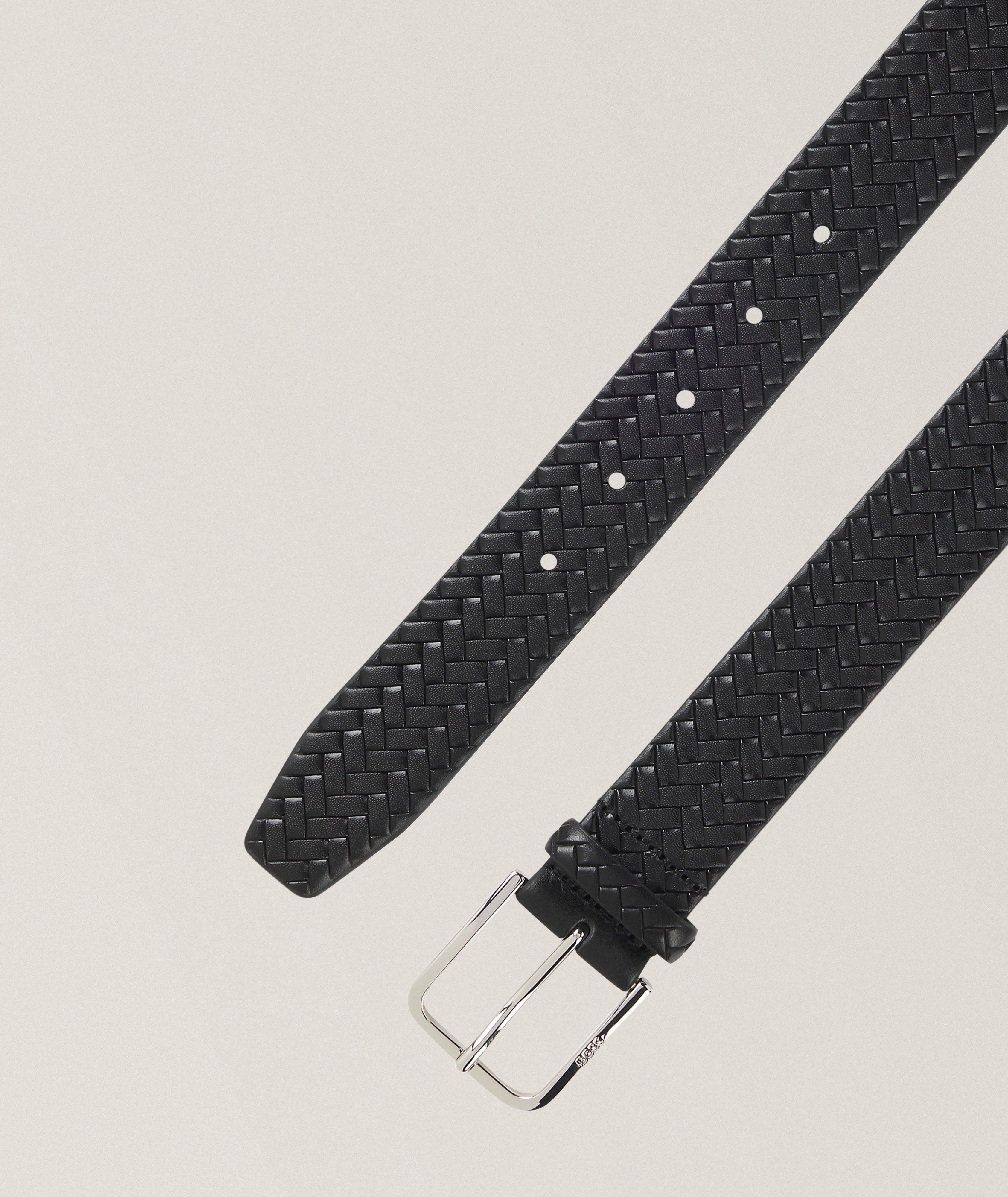 Ceinture en cuir tissé image 1