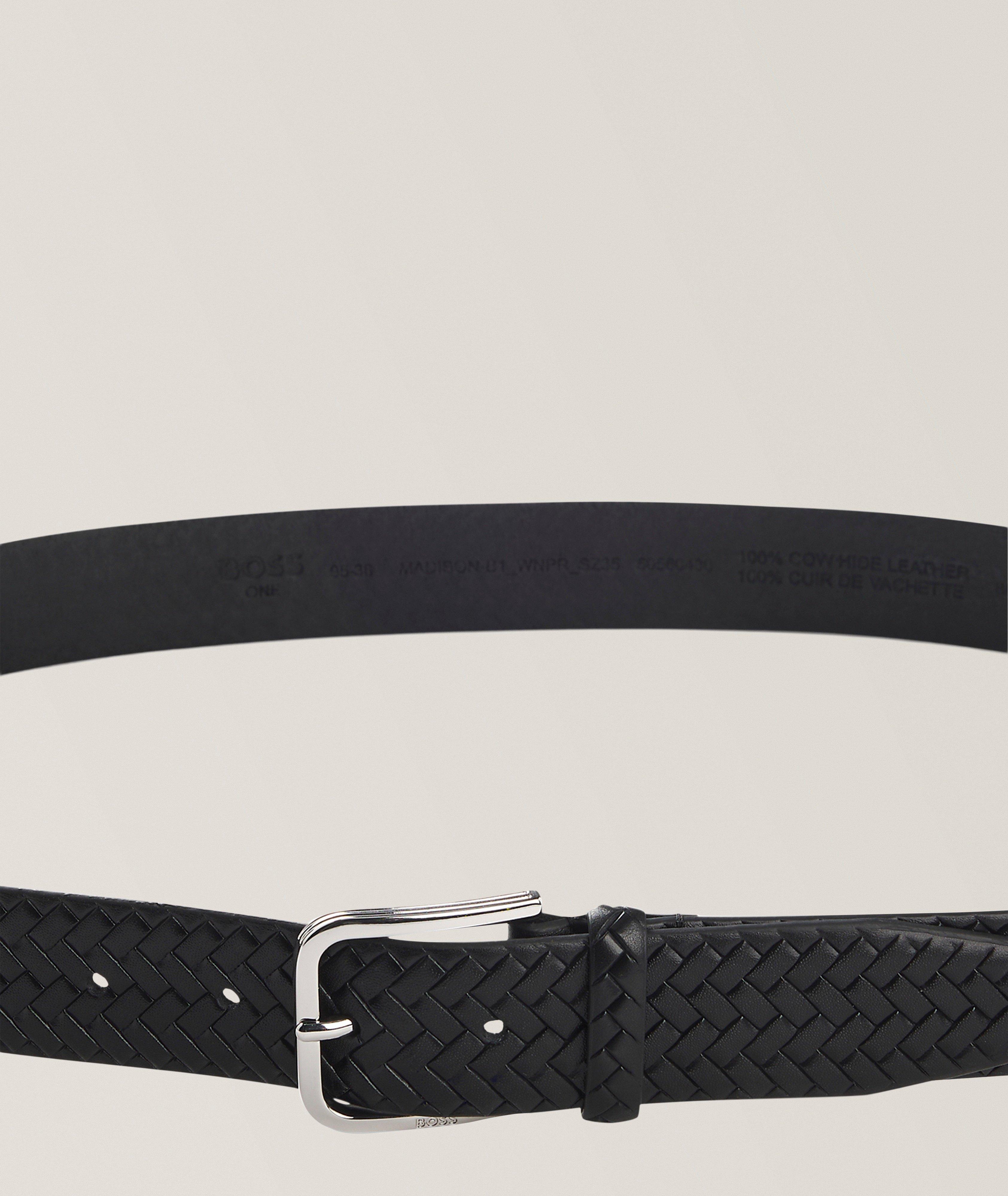 Ceinture en cuir tissé image 2