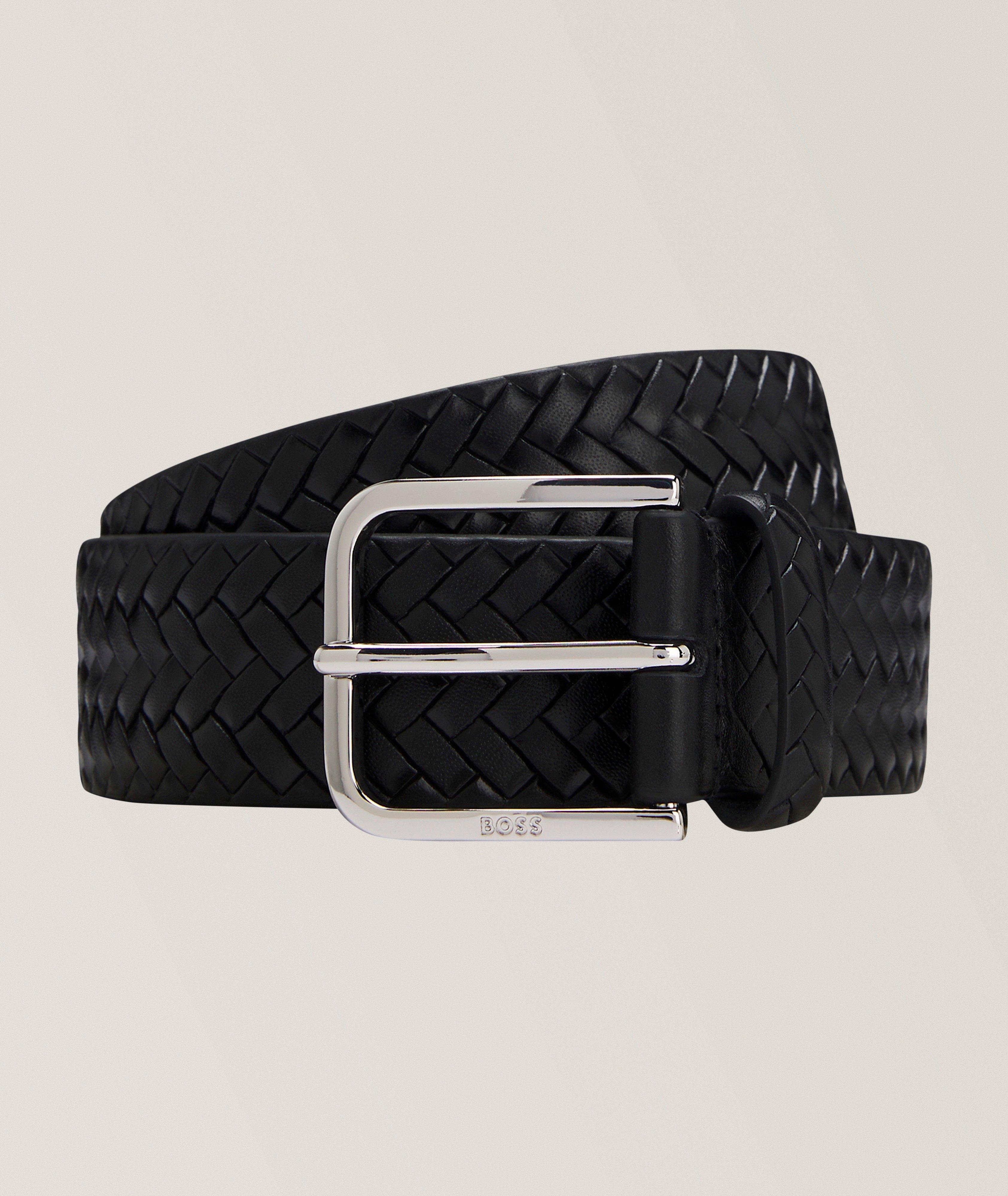 Ceinture en cuir tissé image 0