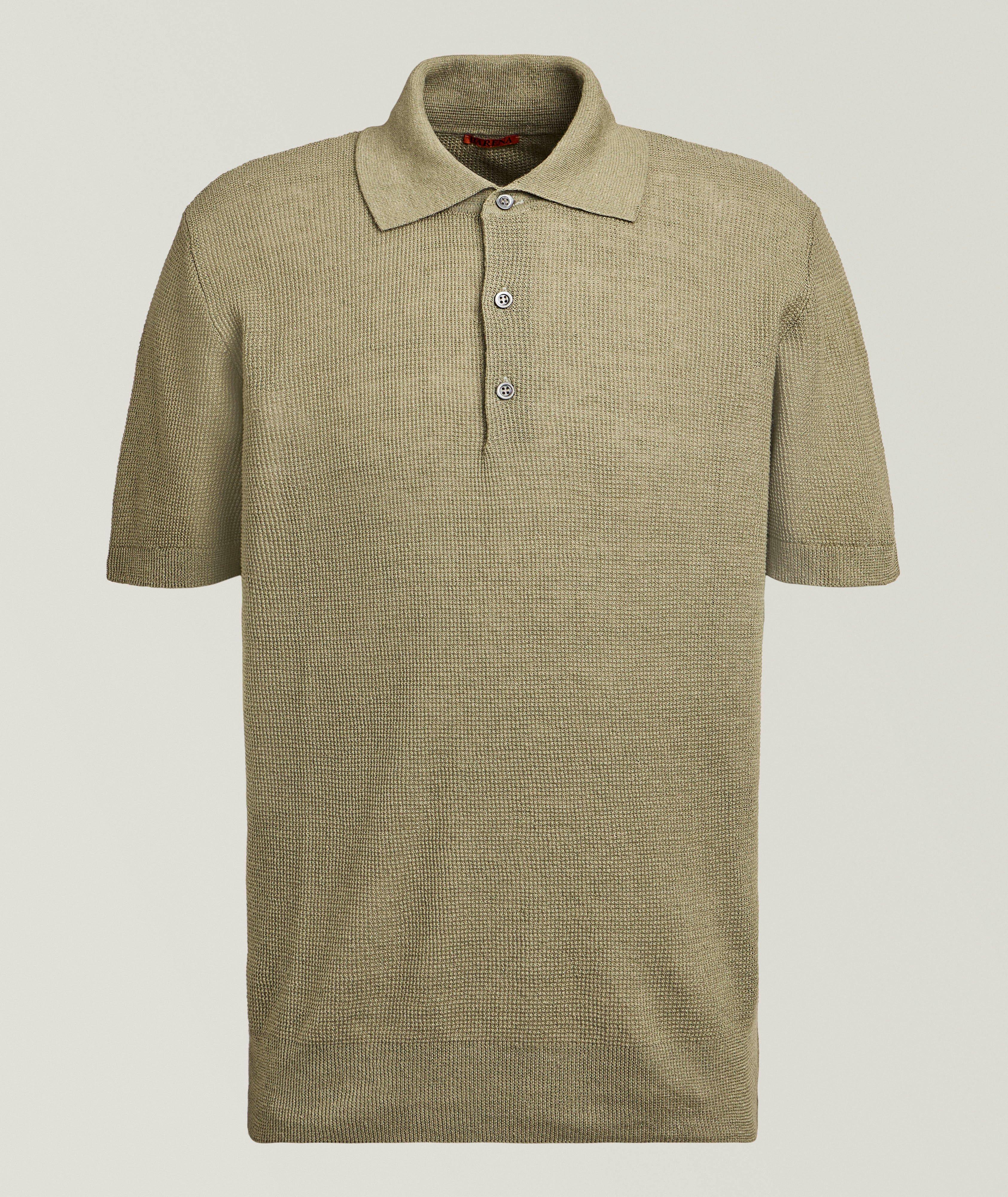 Marco Linen-Cotton Knit Polo image 0