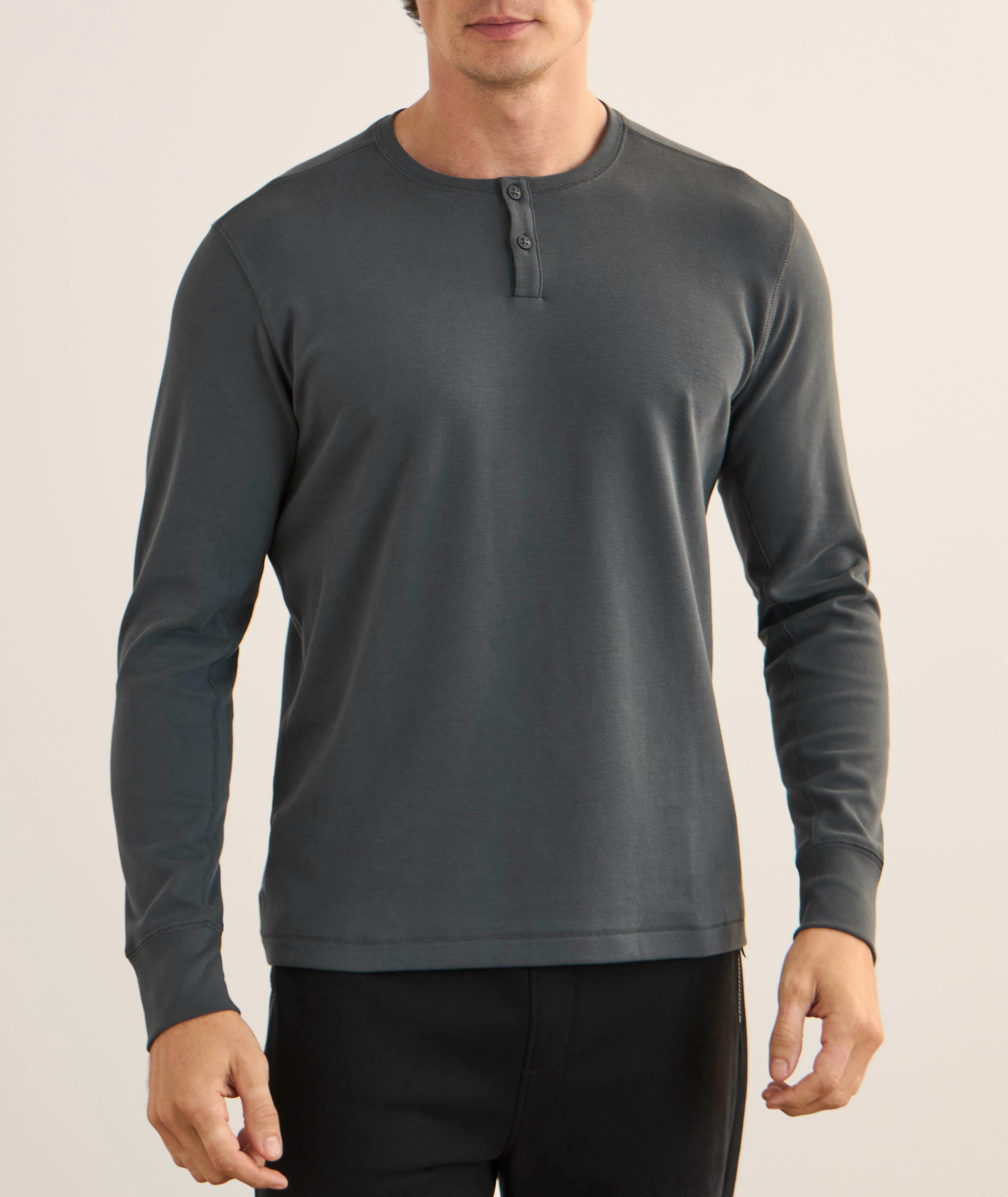 Stretch-Pima Cotton Henley image 1