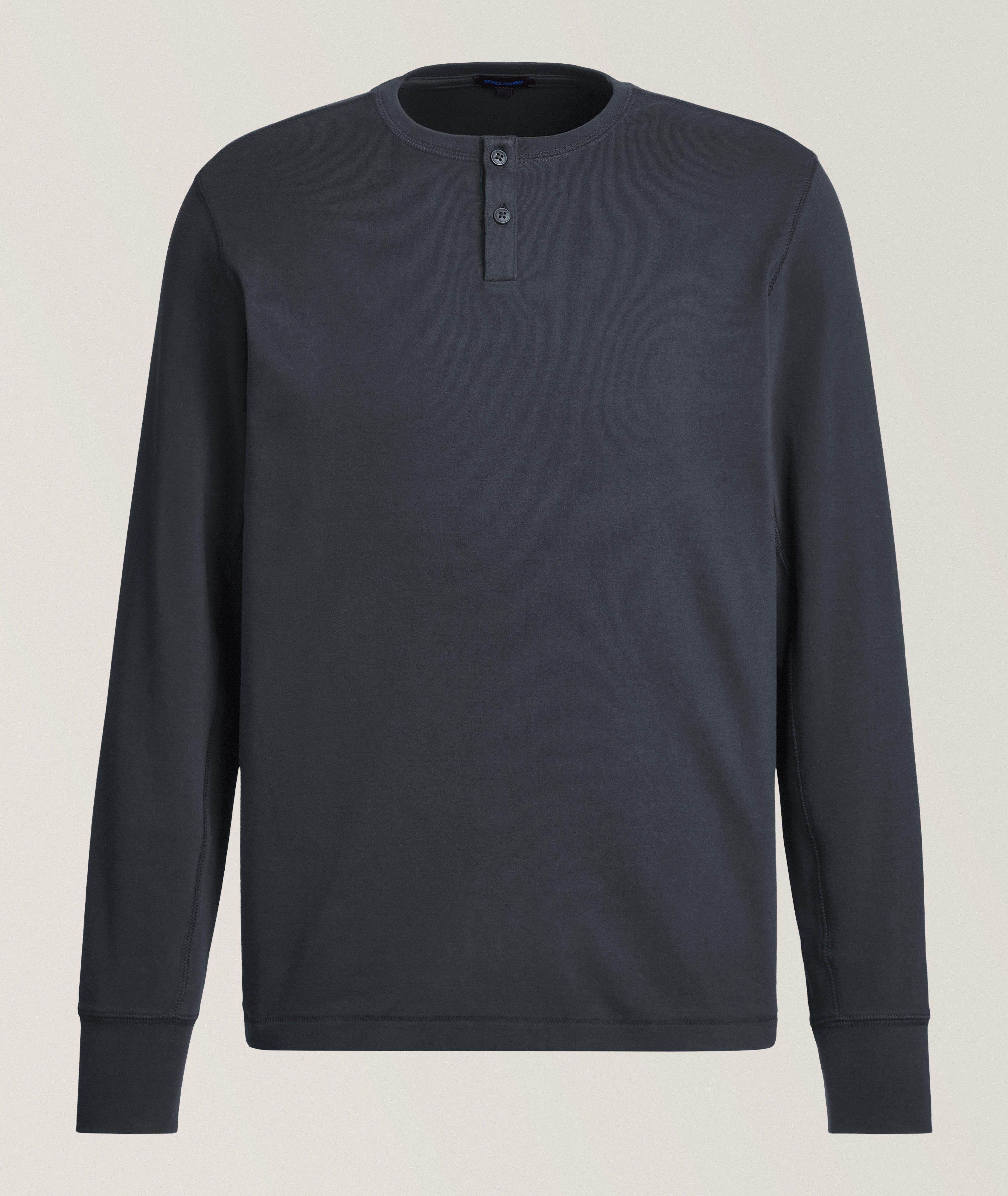 Stretch-Pima Cotton Henley image 0