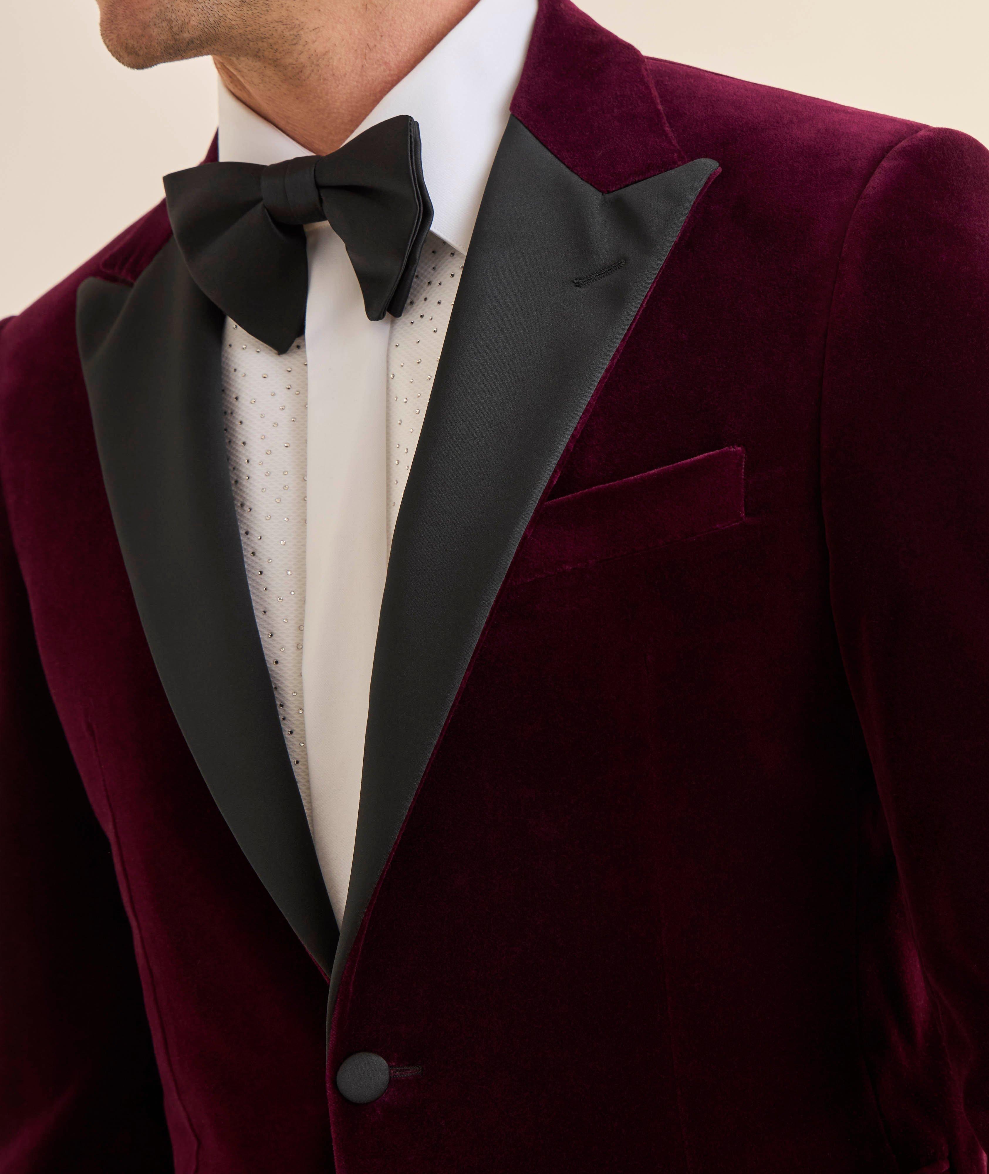 Veston smoking velours à revers pointe image 3