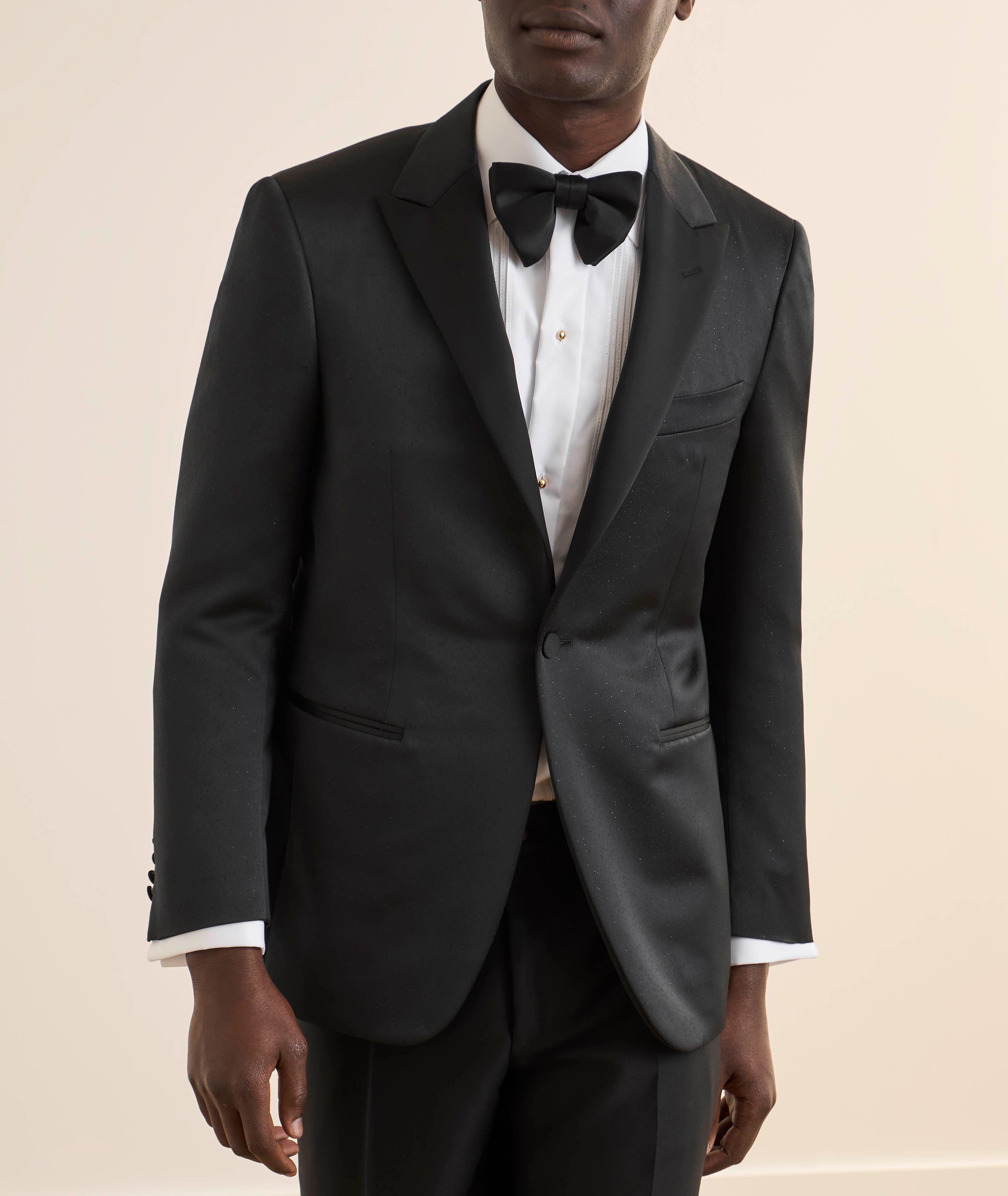 Embellished Peak Lapel Tuxedo Jacket image 1