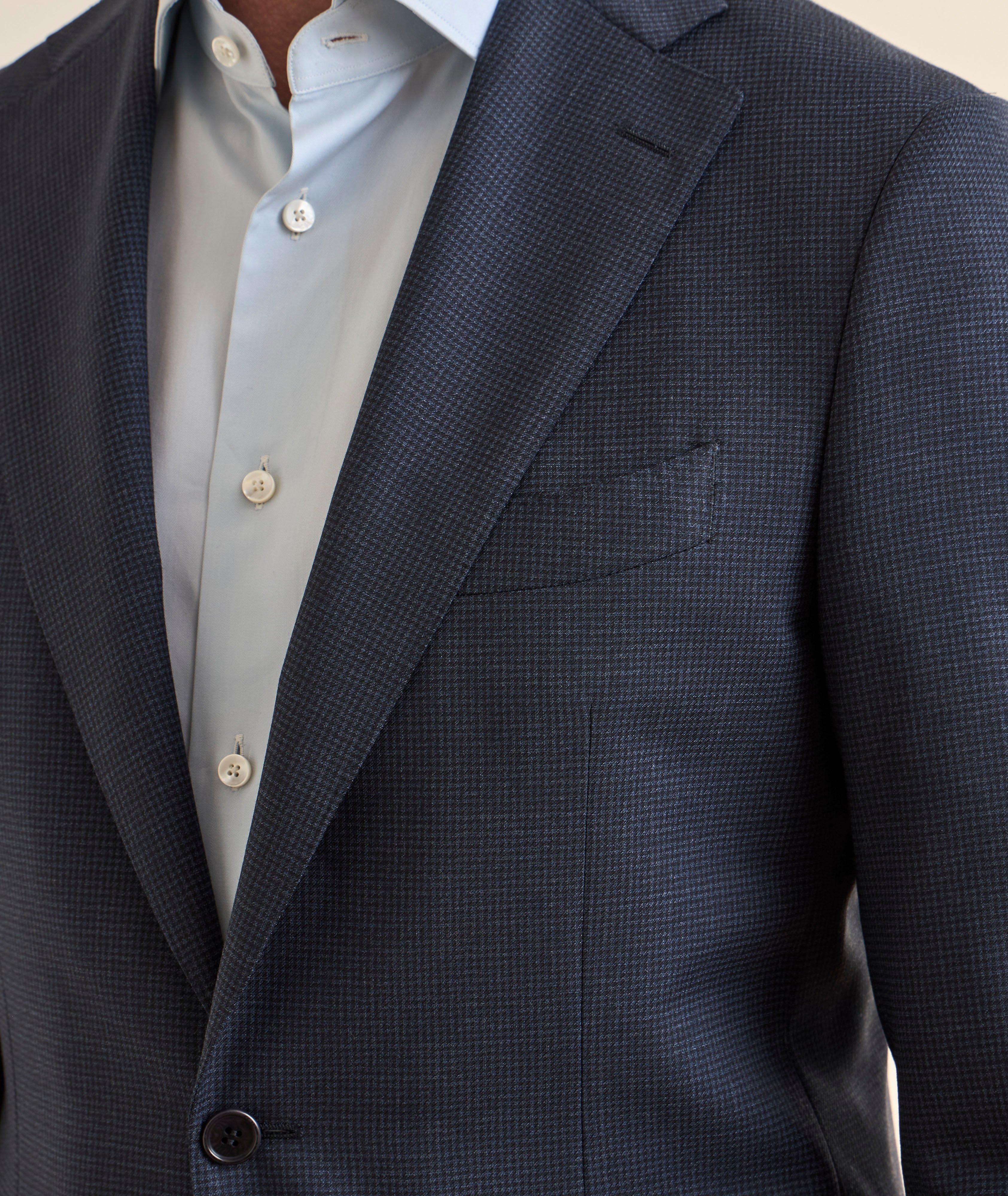 Micro-Houndstooth Wool Suit image 3