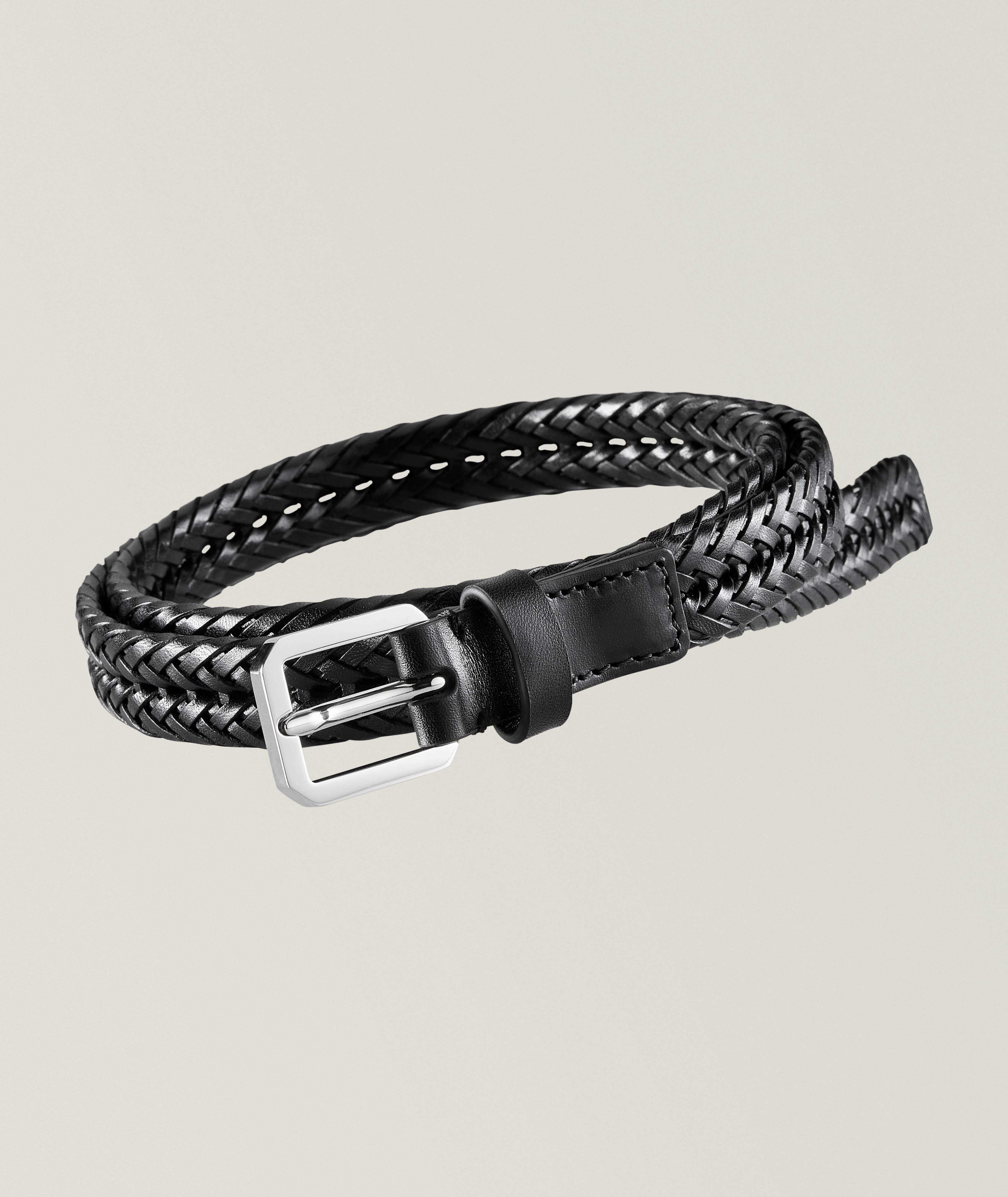 TOM FORD Thin Woven Leather Belt