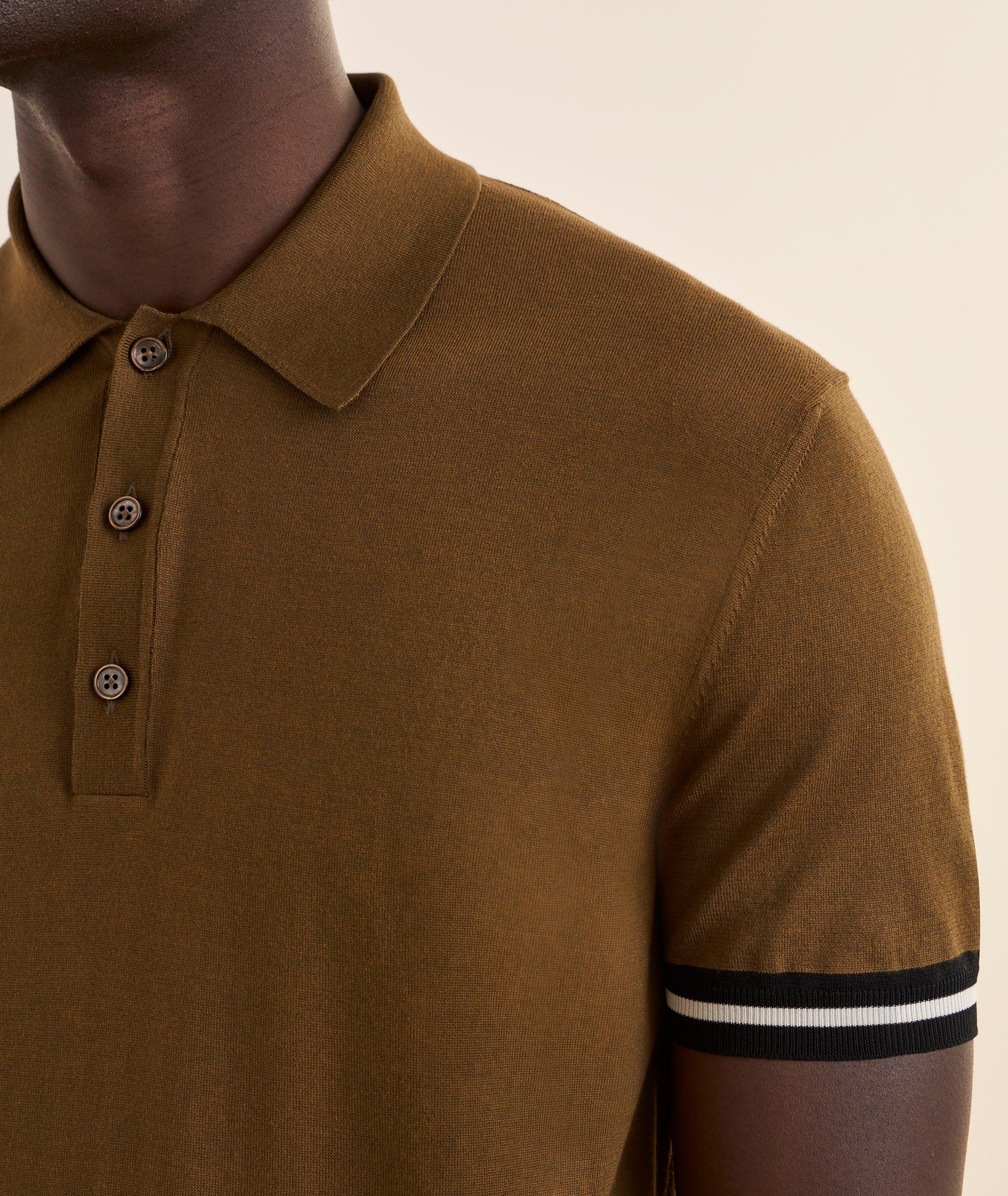 Contrast-Trim Cotton-Silk Polo image 3