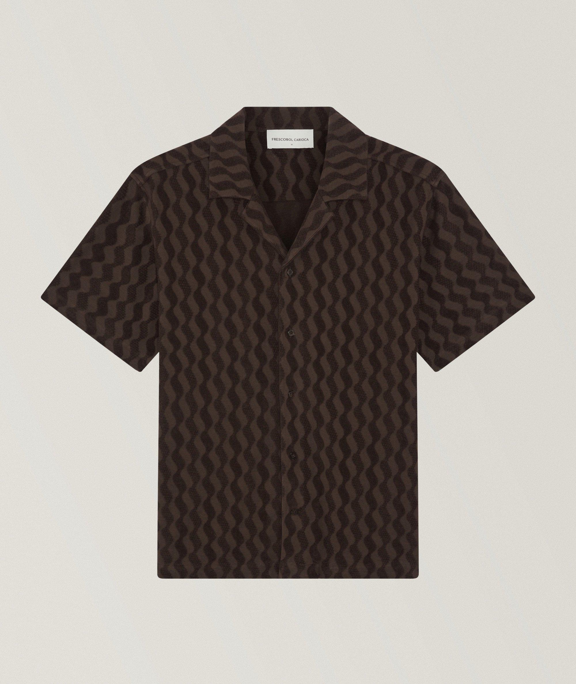 Chemise coton éponge jacquard Roberto image 0