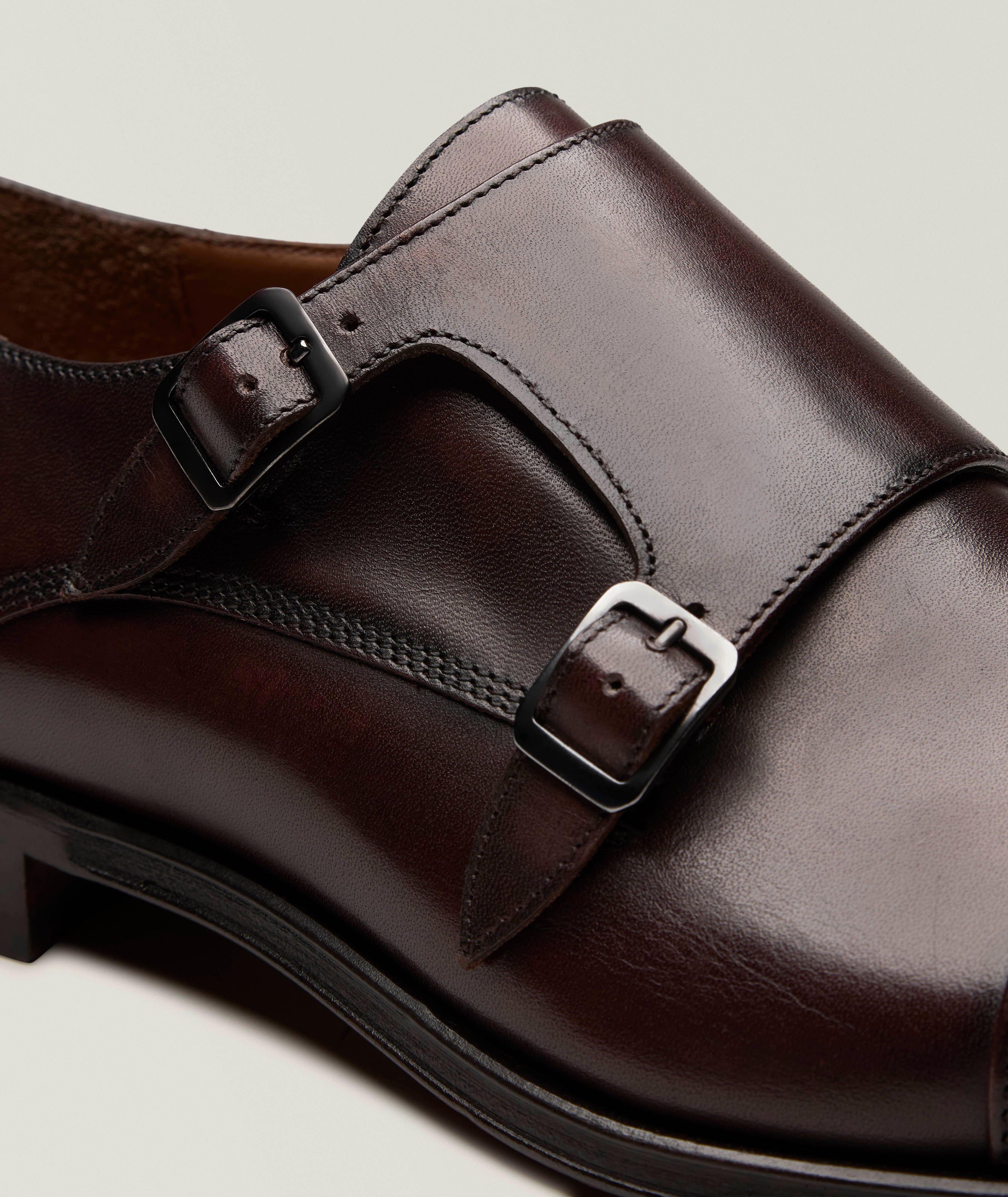 Burnished Leather Double Monkstraps image 2