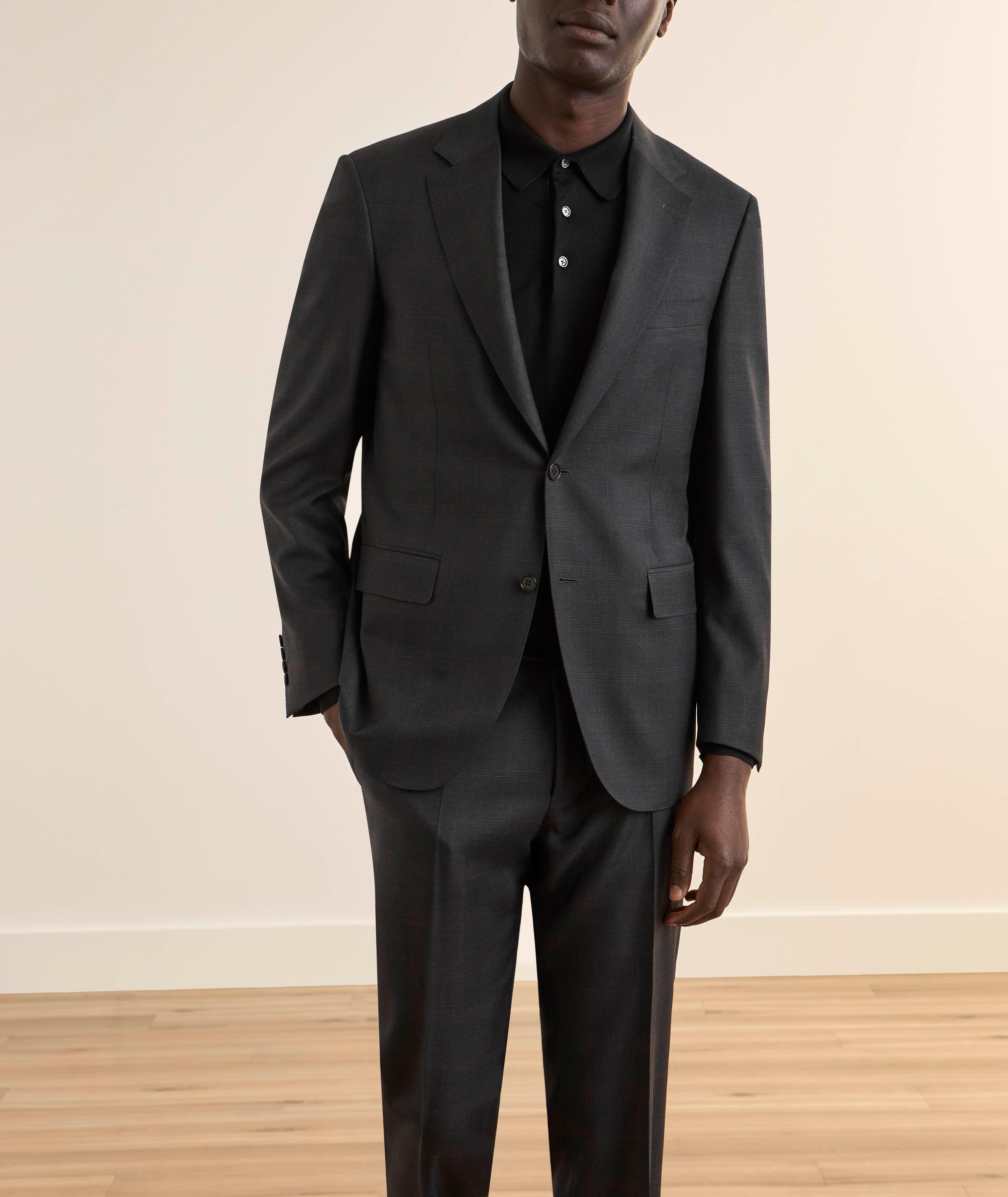 Windowpane Wool Suit image 1