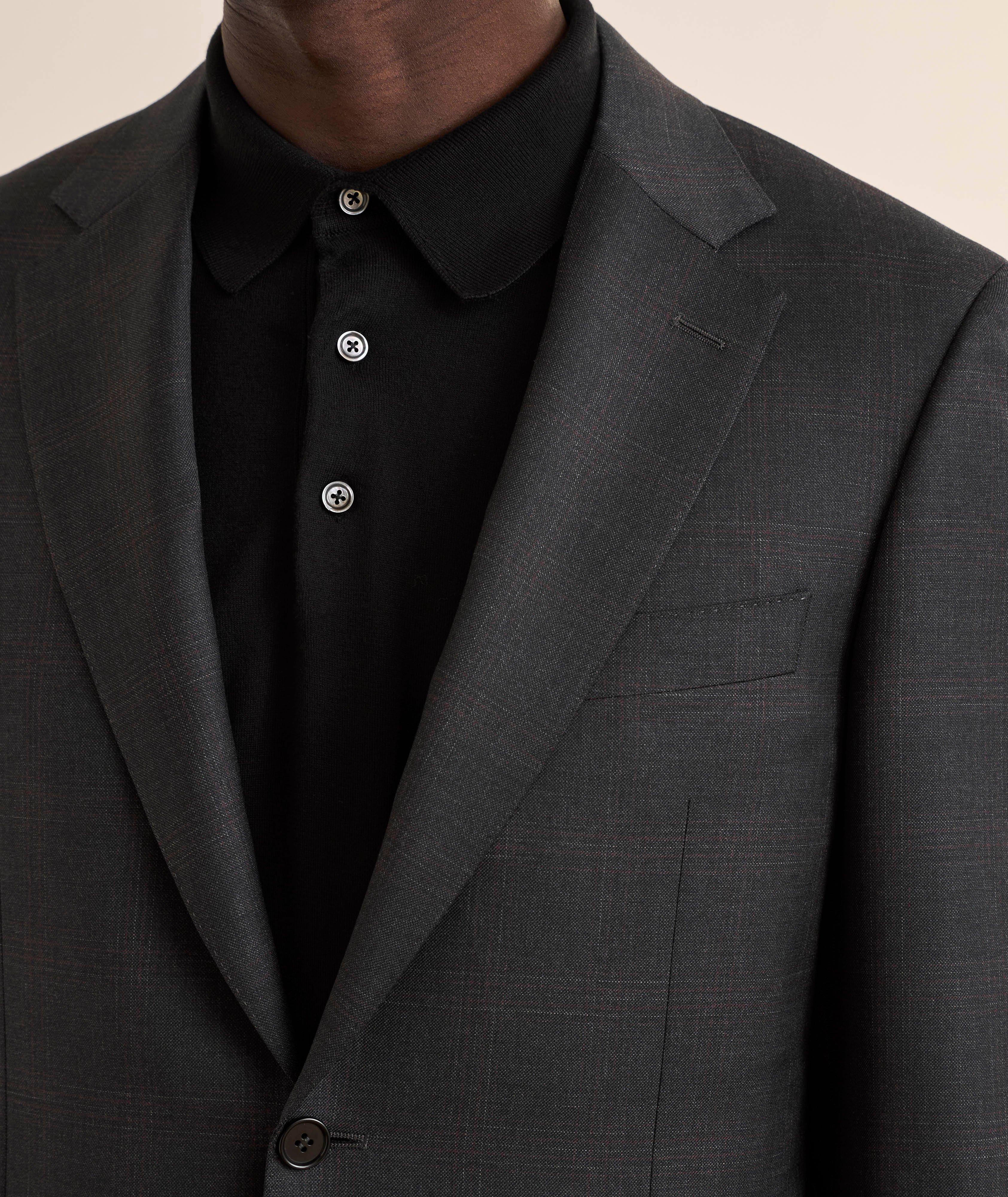 Windowpane Wool Suit image 3