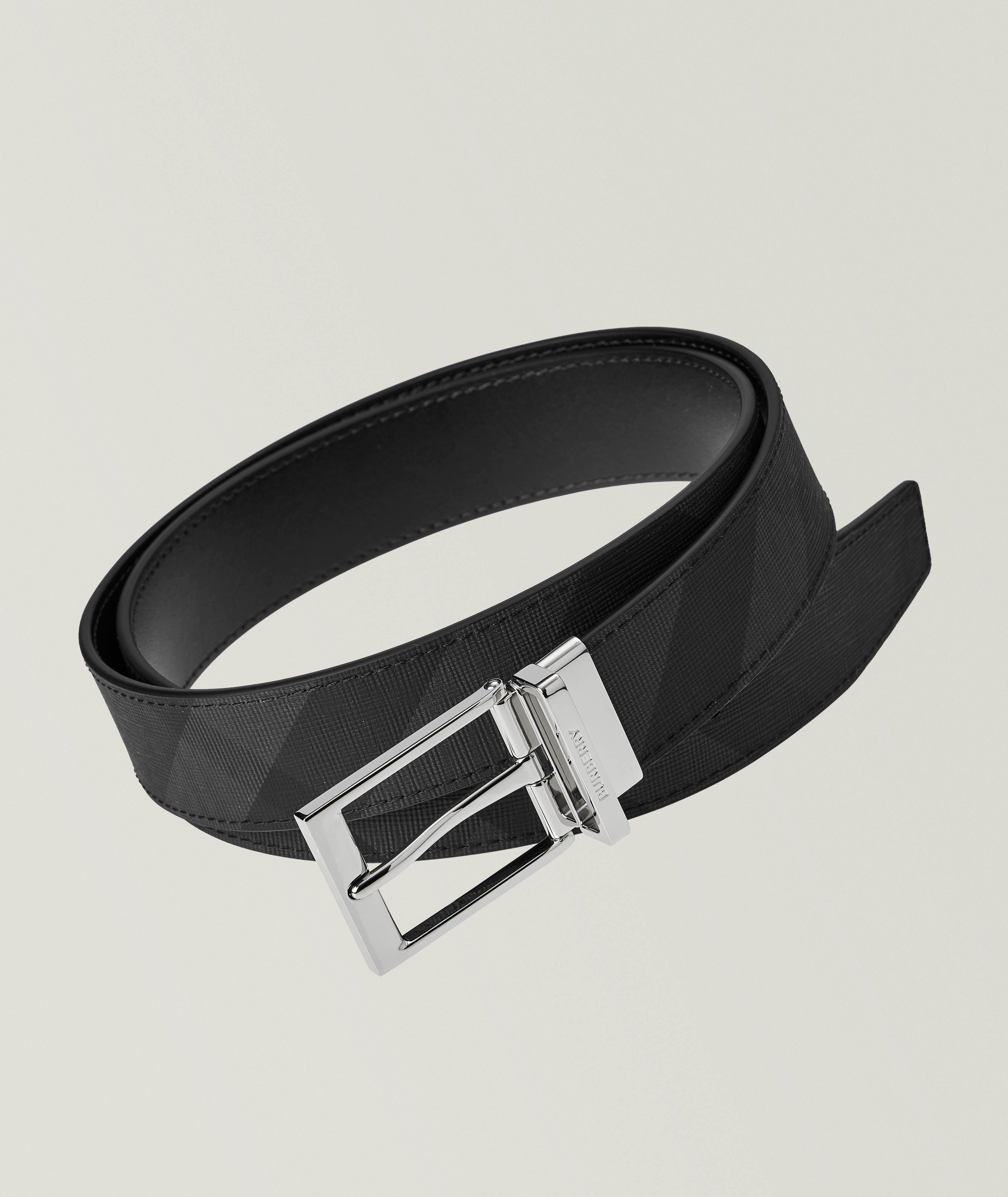 Embossed Check Faux Leather Belt  image 0